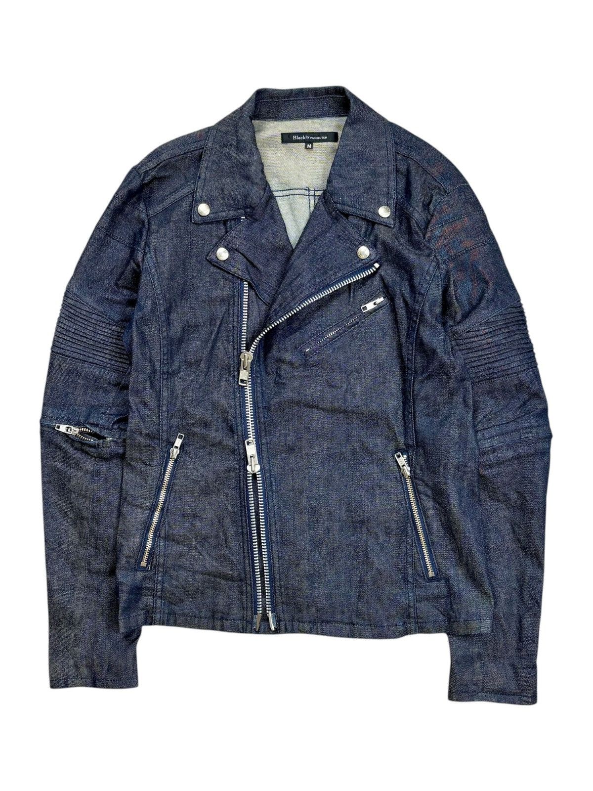Isamu Katayama Backlash 2000s Black by Vanquish - Rider Denim Jacket Size US M / EU 48-50 / 2 - 1 Thumbnail