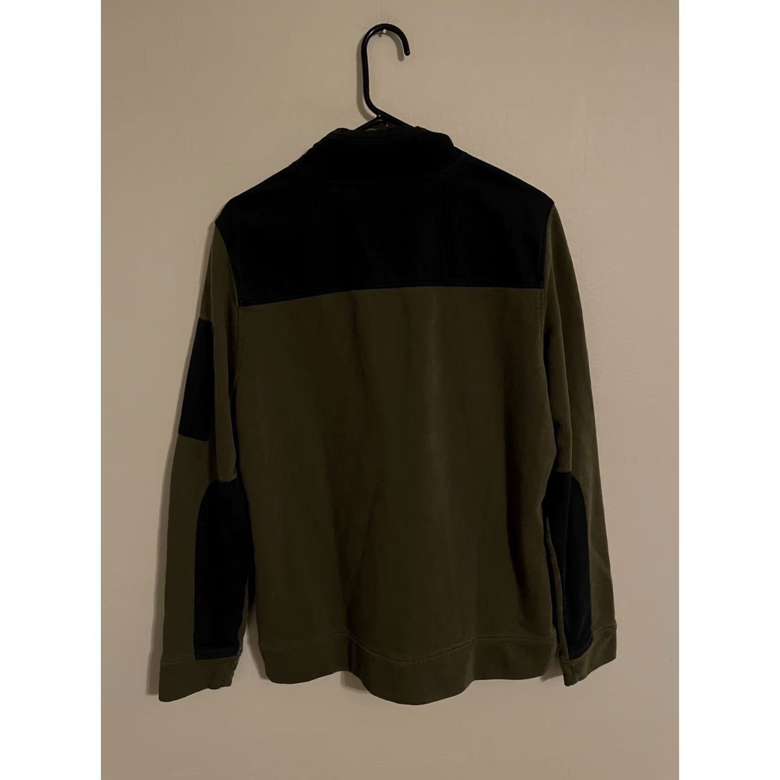 UNTUCKit UNTUCKit Rugby Sweater Men's Large Olive Green Elbow Patches French Terry Size US L / EU 52-54 / 3 - 4 Thumbnail