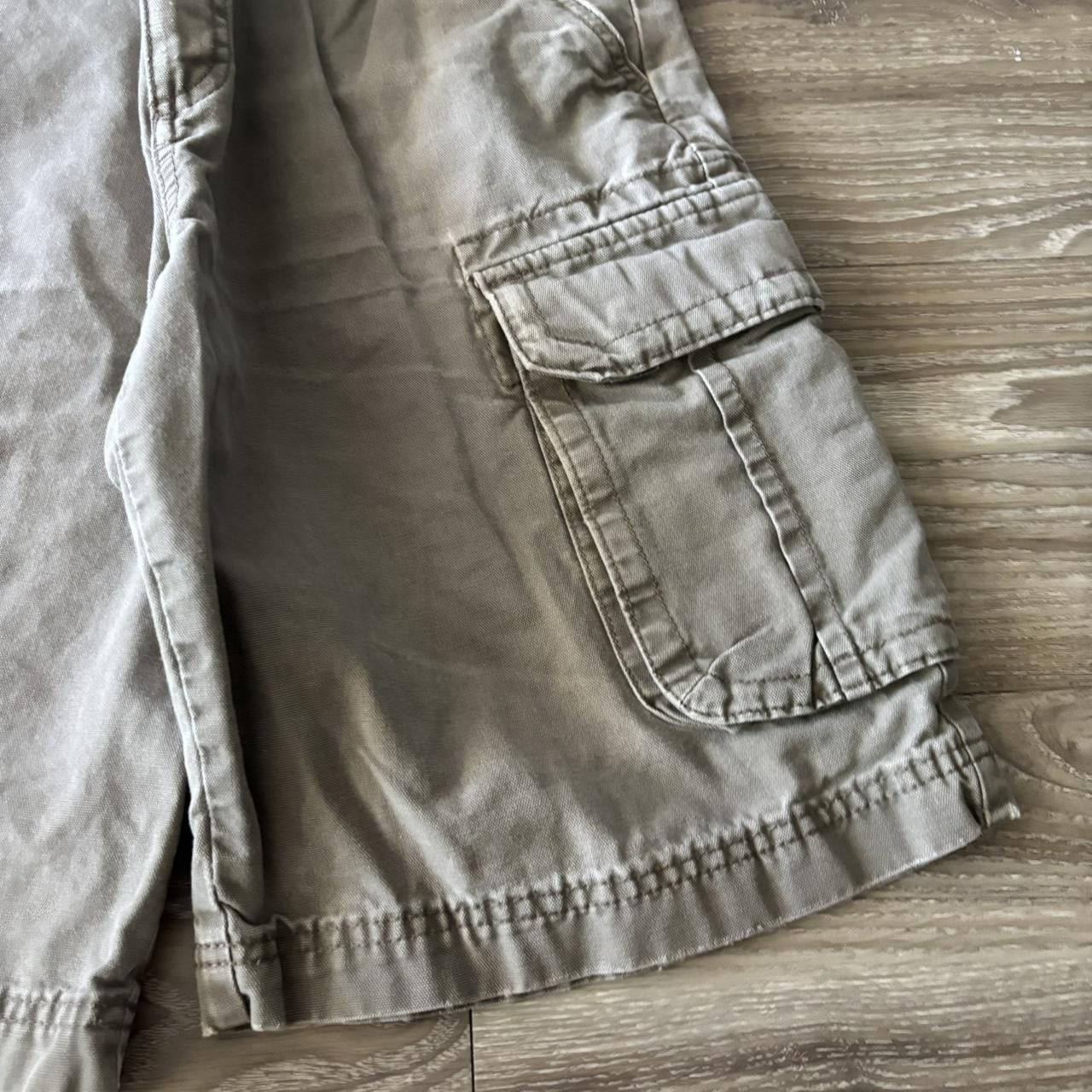 Perry Ellis Crazy Vintage Y2K/2000s Baggy Light Brown Perry Ellis Skater Style Cargo Shorts! Size 32 Size US 32 / EU 48 - 4 Thumbnail