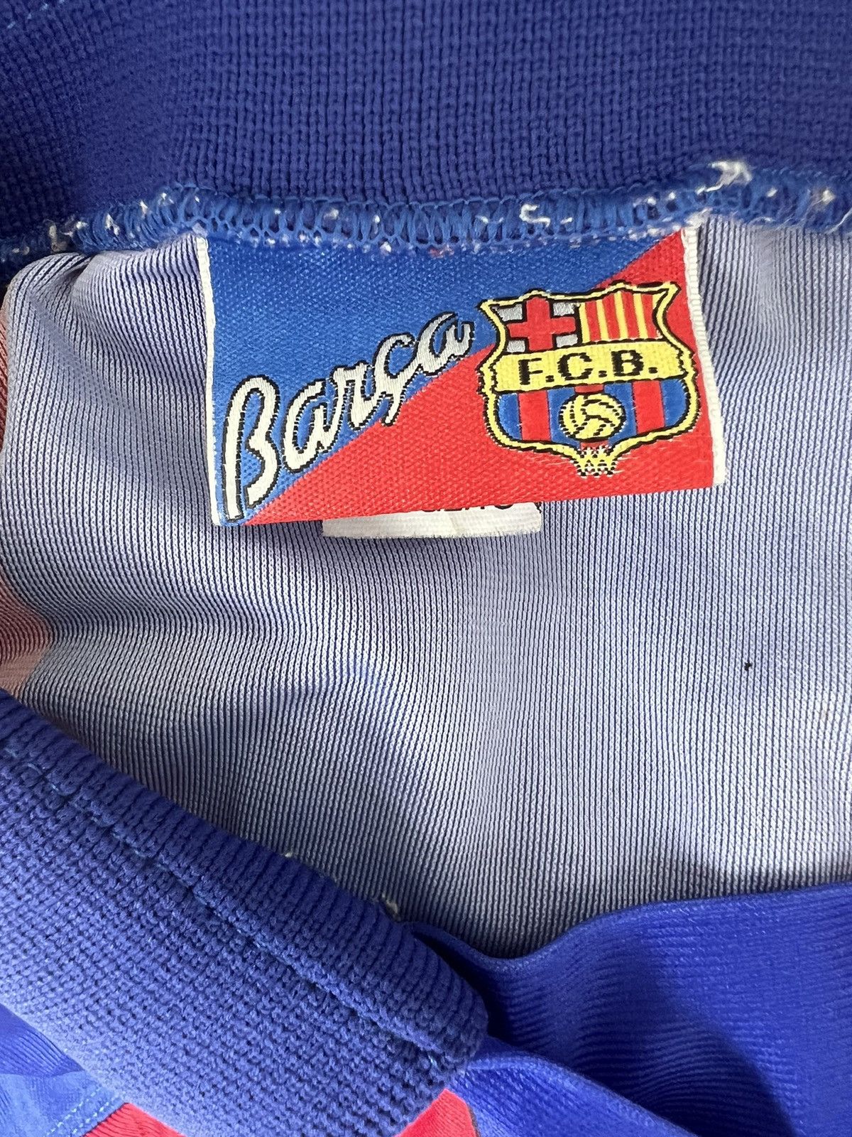 Kappa ARCHIVE🔥1992 FC Barcelona Guardiola4 Match Worn Home Jersey Size US L / EU 52-54 / 3 - 5 Thumbnail