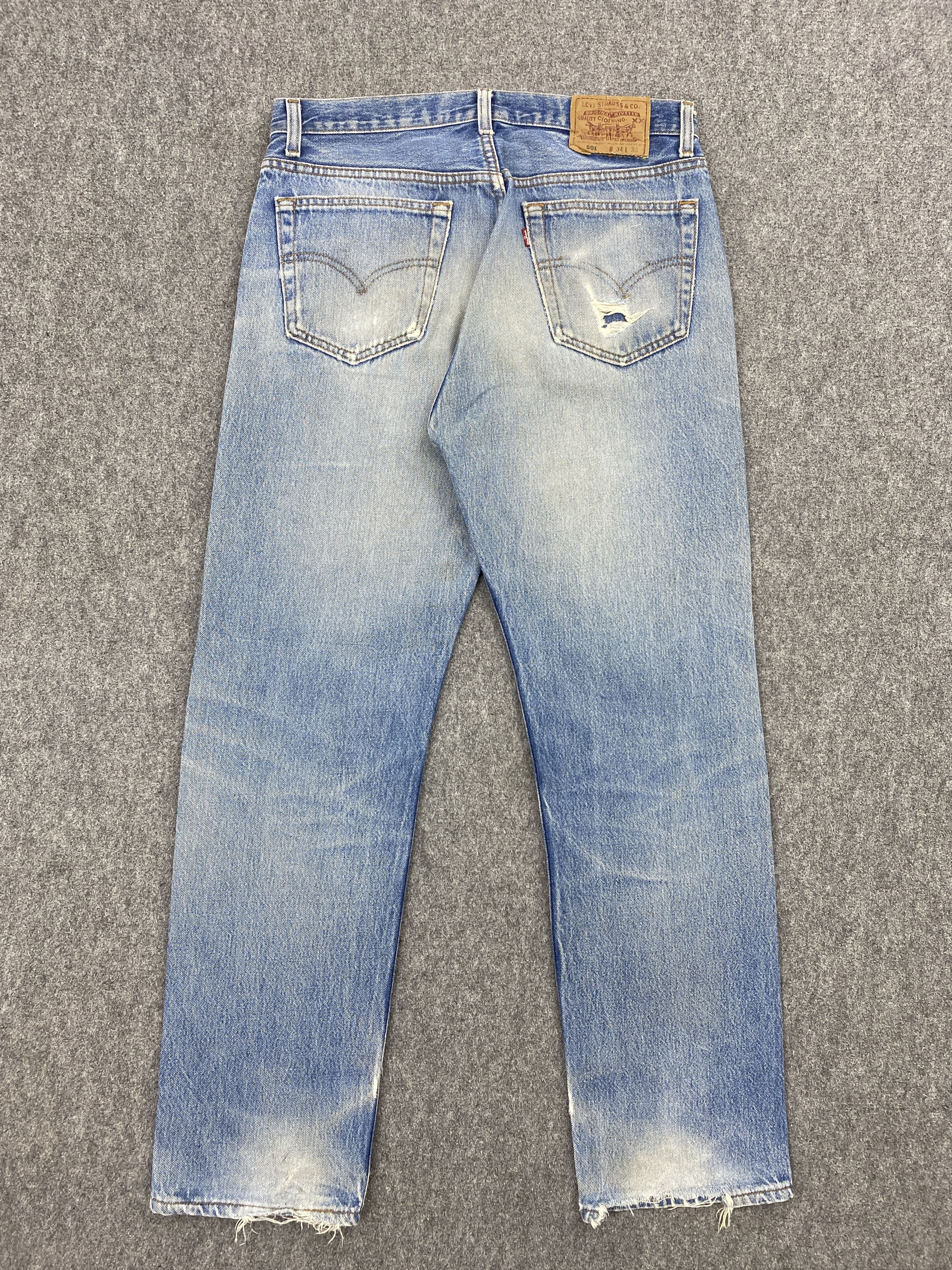 Levi's Levi's 501 Faded Blue Distressed Vintage Jeans DJ0018Z Size US 32 / EU 48 - 3 Thumbnail