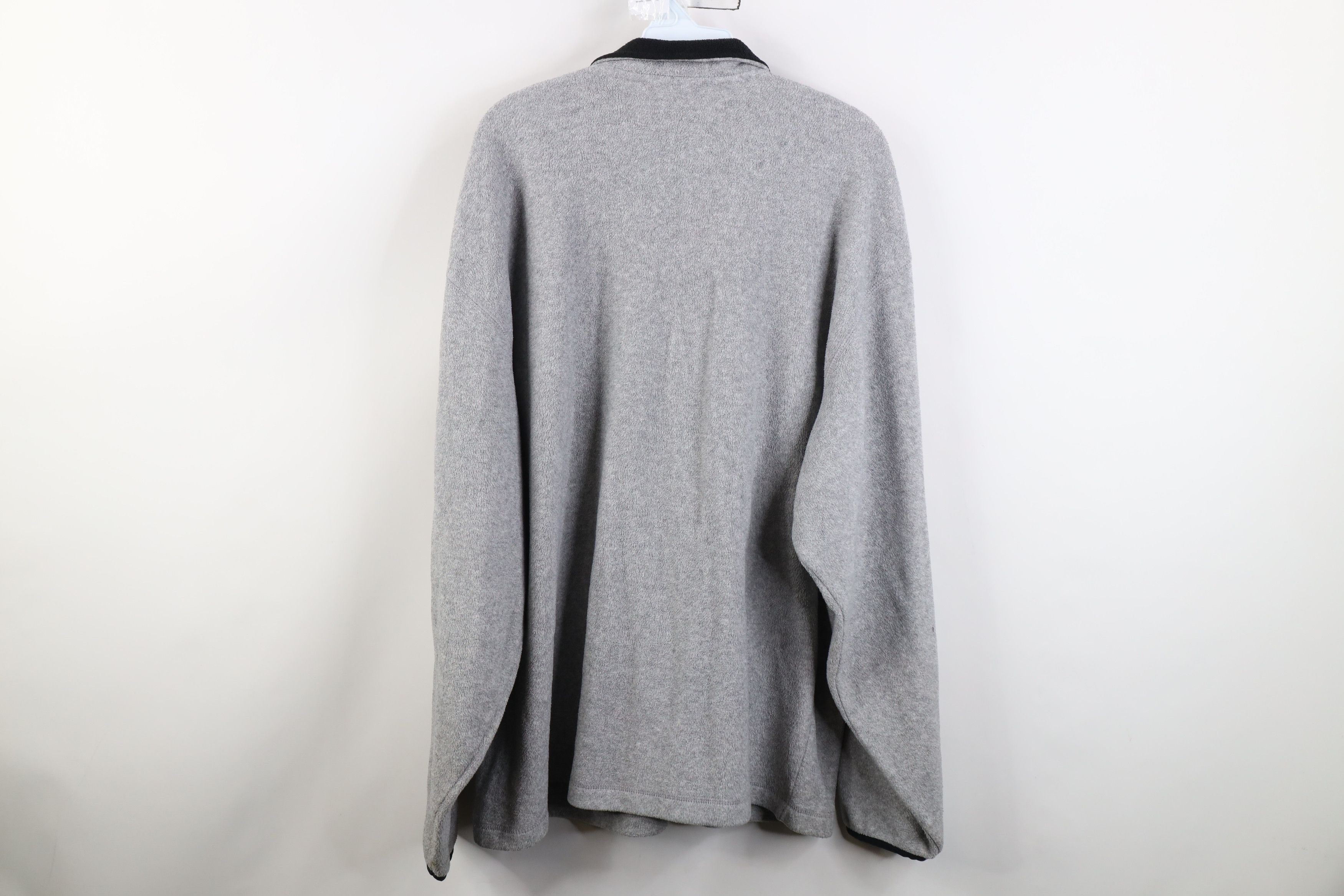 Adidas Vintage 90s Adidas Baggy 1/4 Half Zip Fleece Sweater Gray Size US L / EU 52-54 / 3 - 13 Thumbnail