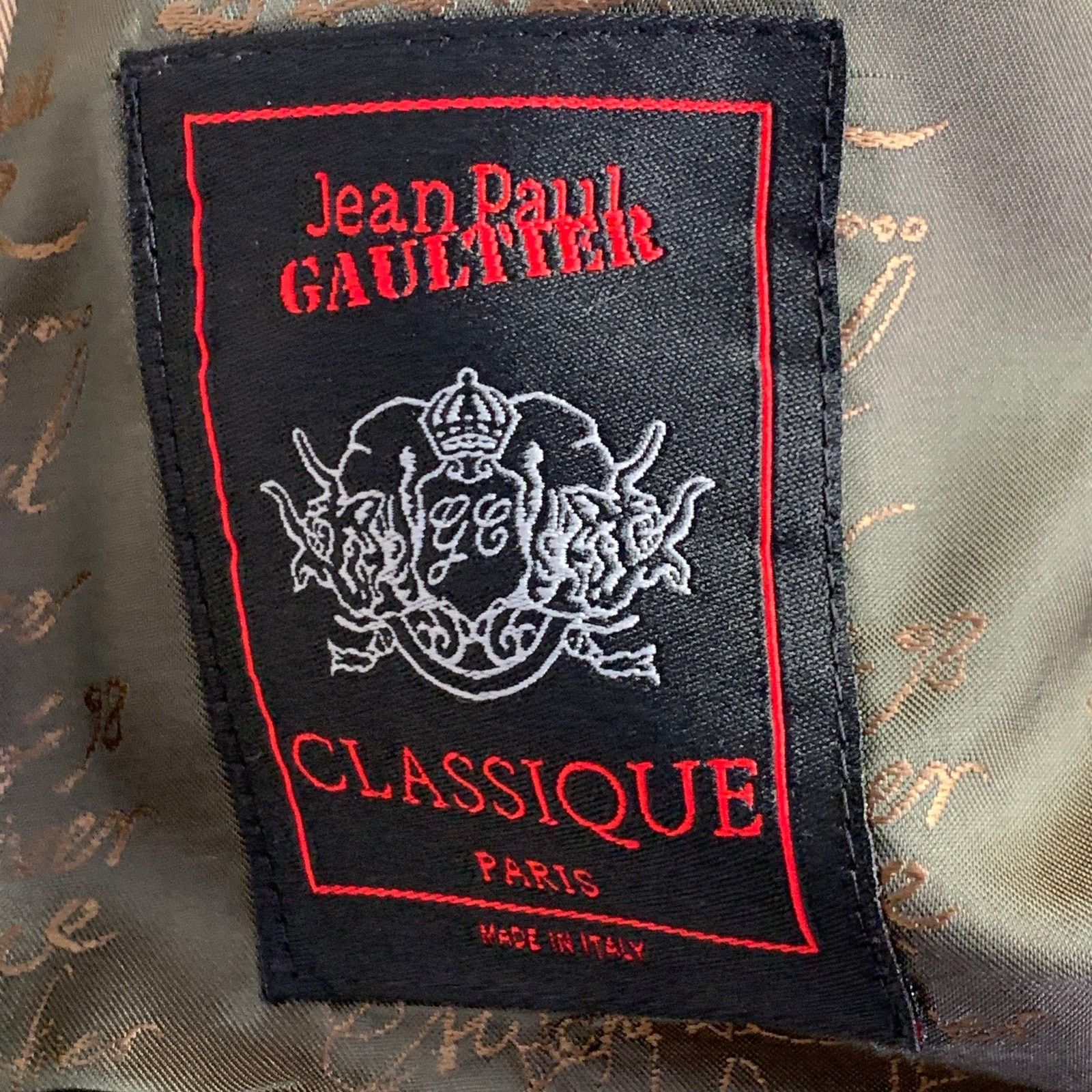 Jean Paul Gaultier JEAN PAUL GAULTIER 6 Beige Wool Single Breasted Skirt Suit Size 28" / US 6 / IT 42 - 9 Thumbnail