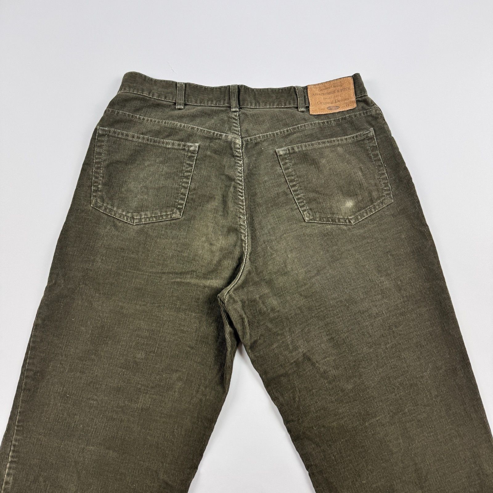 Abercrombie & Fitch VTG Abercrombie & Fitch 36x32 Corduroy Pants USA Green Size US 36 / EU 52 - 12 Thumbnail