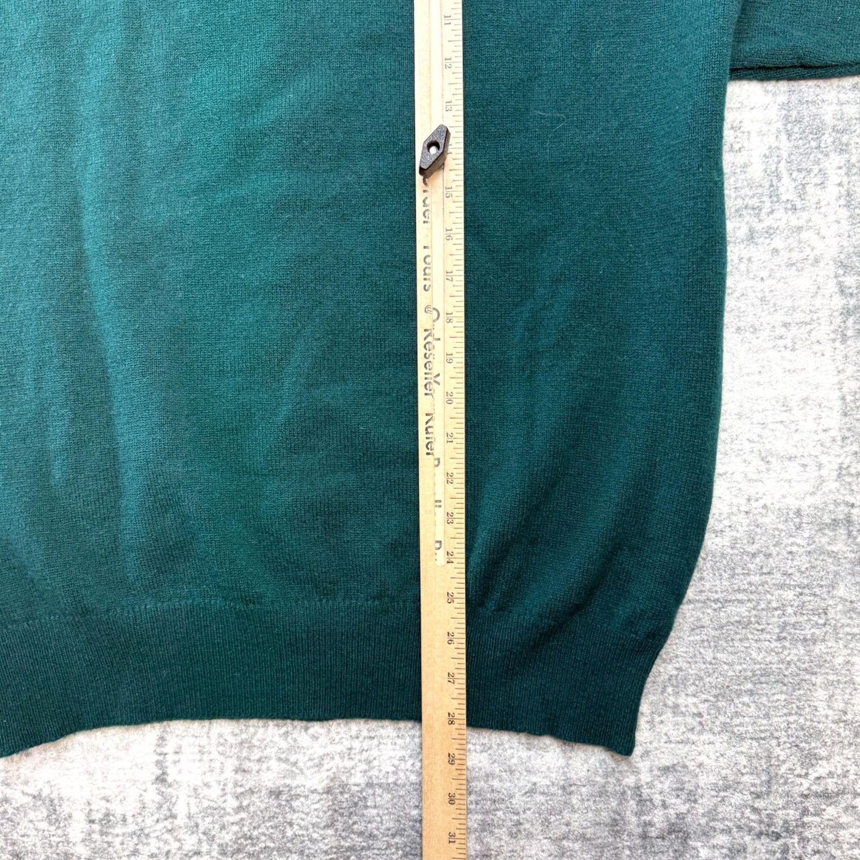 Vintage VTG Maban of Scotland Sweater Men L Green Argyle Diamond Wool Golf Old Money Knit Pullover V-Neck Regular Knit Wool Size US L / EU 52-54 / 3 - 5 Thumbnail
