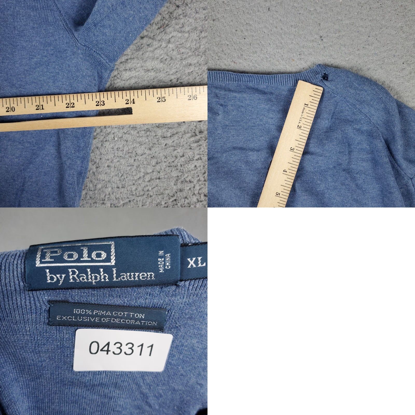 Ralph Lauren Polo Ralph Lauren Mens XL Blue Pony Sweater Casual Pullover Size US XL / EU 56 / 4 - 8 Thumbnail