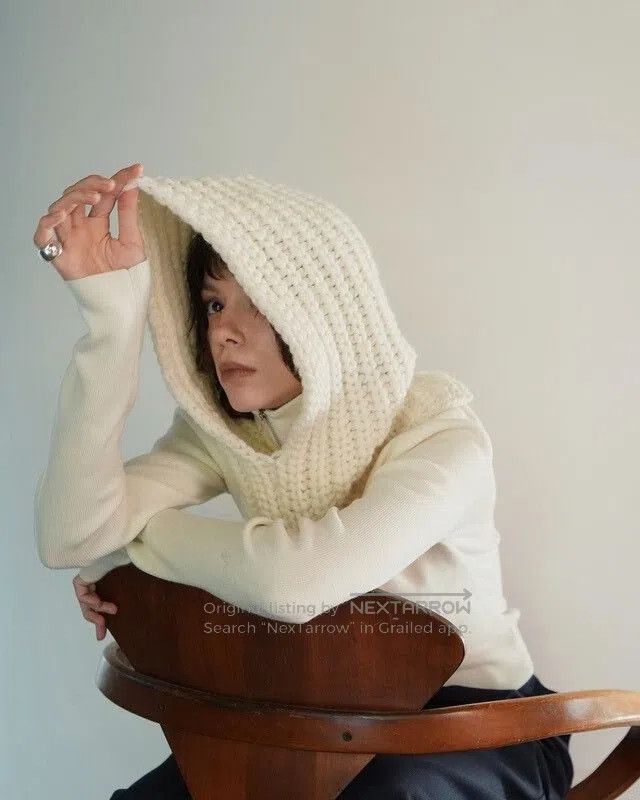 KIJIMA TAKAYUKI KIJIMA TAKAYUKI x CLANE Wool Knit Balaclava. Size ONE SIZE - 8 Thumbnail