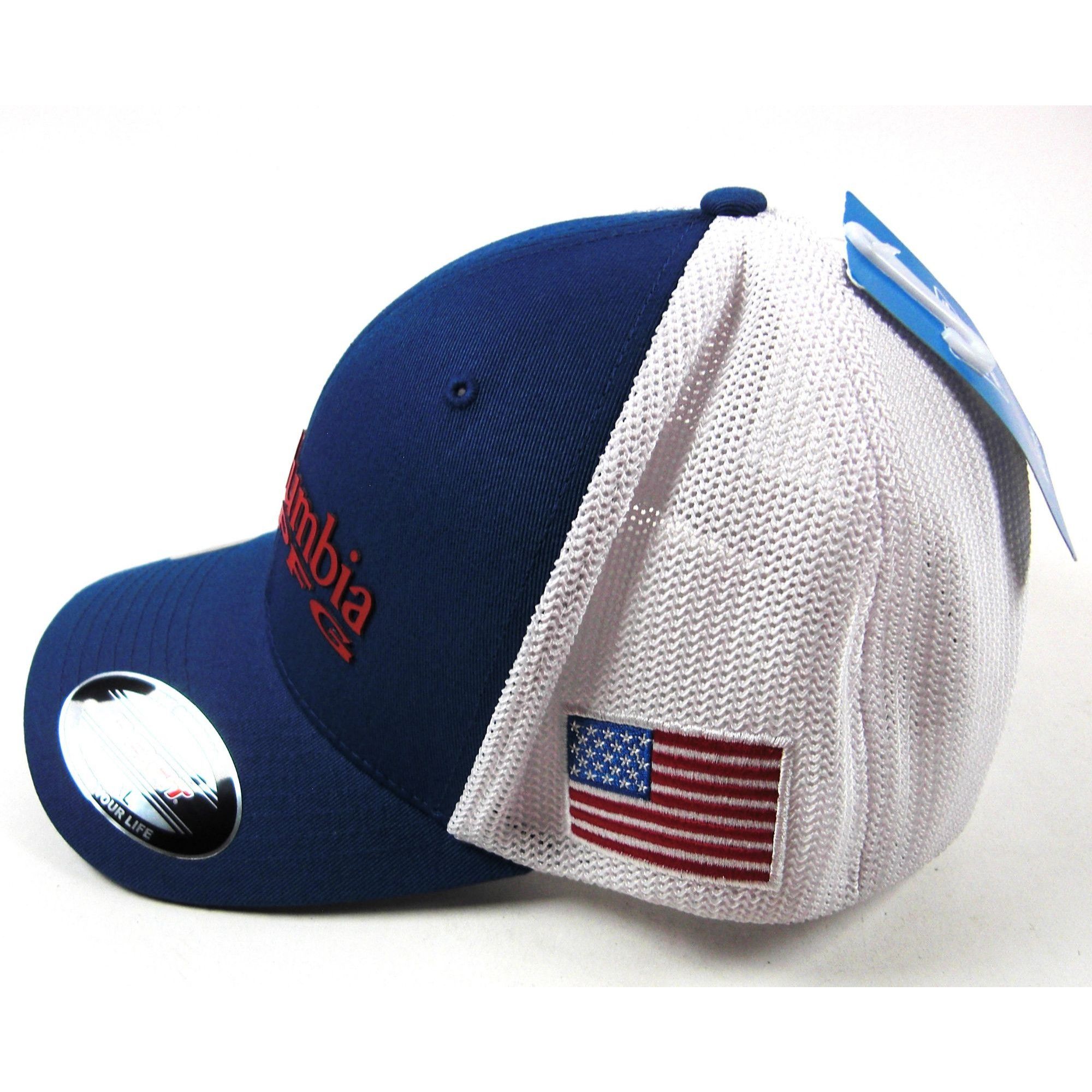 Columbia Columbia Men's PFG Mesh Snapback Ball Cap Vivid Blue L/XL Size ONE SIZE - 3 Thumbnail