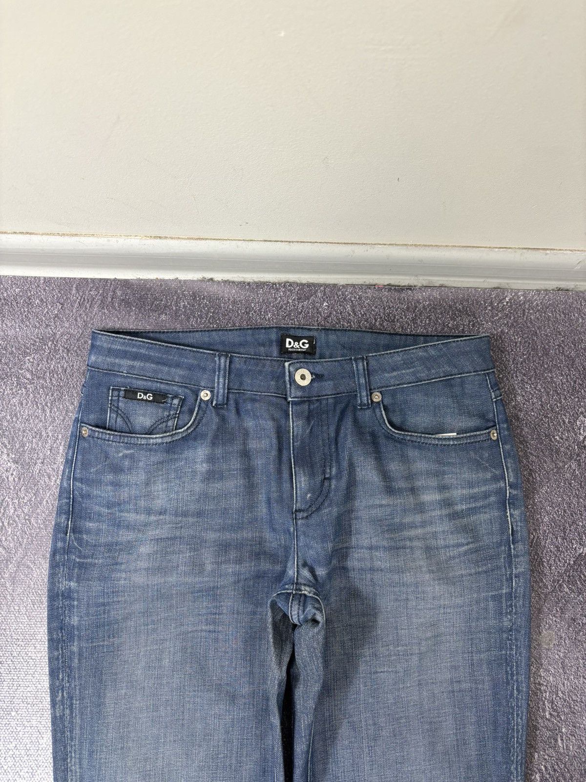Dolce & Gabbana Dolce & Gabbana Women’s Slimmy Straight Fit Blue Denim Jeans Size 27" / US 4 / IT 40 - 4 Thumbnail
