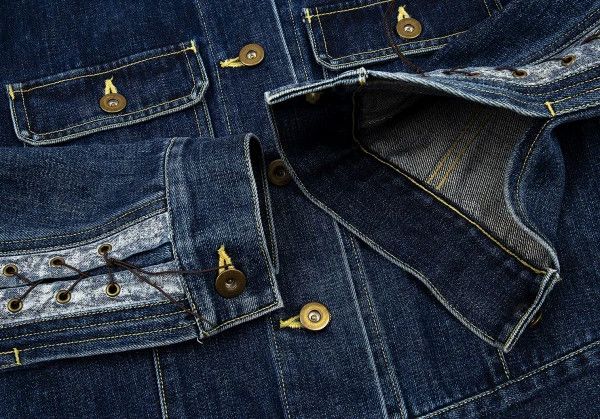Issey Miyake issey miyake The stitching deconstructs the denim jacket Size US M / EU 48-50 / 2 - 3 Thumbnail