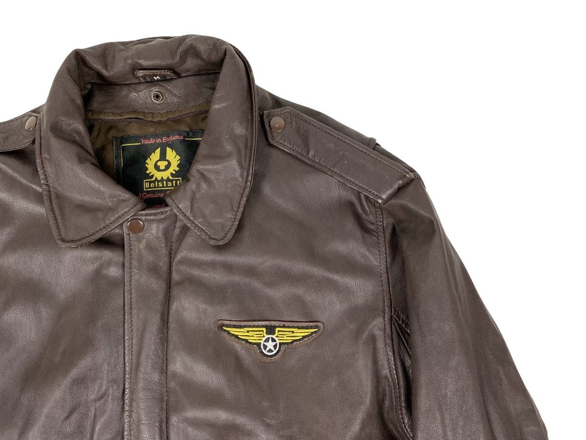 Belstaff × Vintage Vintage Belstaff Leather Bomber Jacket Size US M / EU 48-50 / 2 - 4 Thumbnail