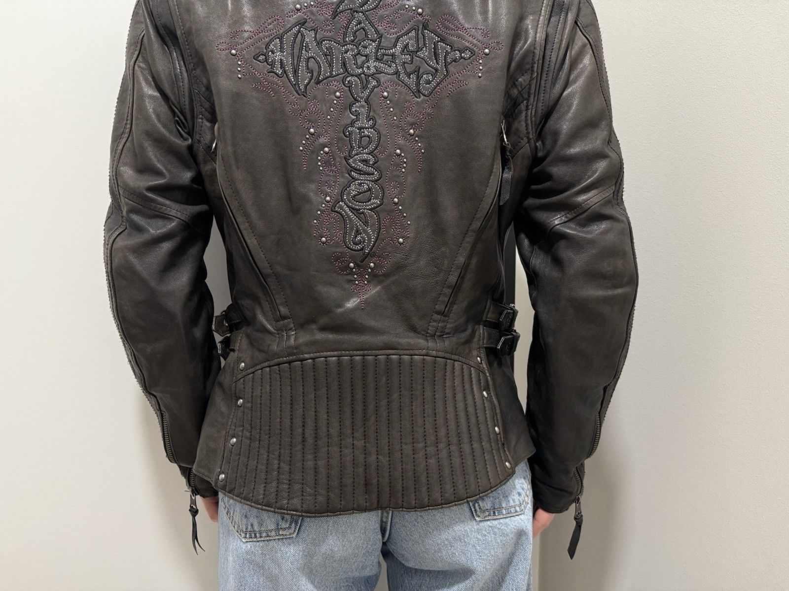 Harley Davidson DDP Harley Davidson Womens Leather Jacket size M Size M / US 6-8 / IT 42-44 - 8 Thumbnail