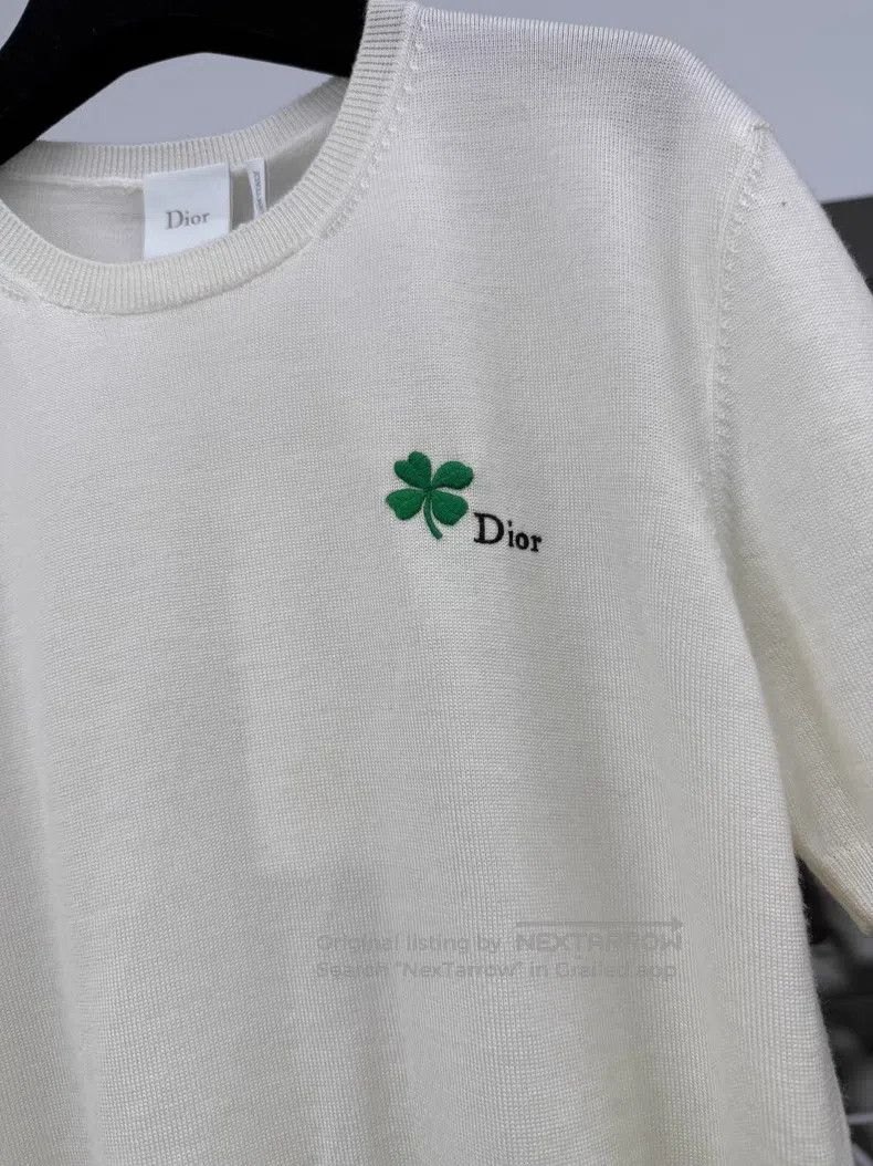Dior Dior 26 Spring and Summer New Clover Embroidered Knitted S Size S / US 4 / IT 40 - 2 Thumbnail