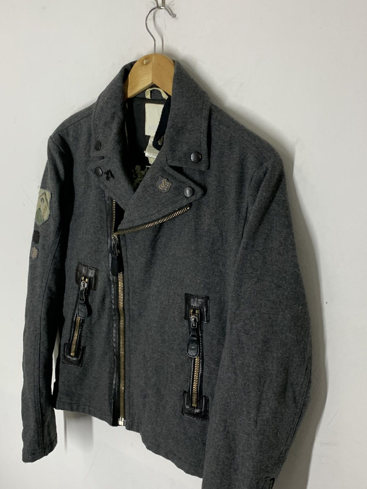 Diesel Vintage DIESEL Double Collar Wool Jacket Size US M / EU 48-50 / 2 - 3 Thumbnail