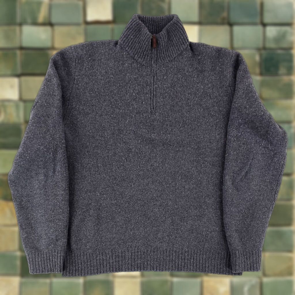 Ralph Lauren Ralph Lauren Polo Sweater 1/4 Zip Merino Wool Angora Gray L Mens Size US L / EU 52-54 / 3 - 1 Thumbnail