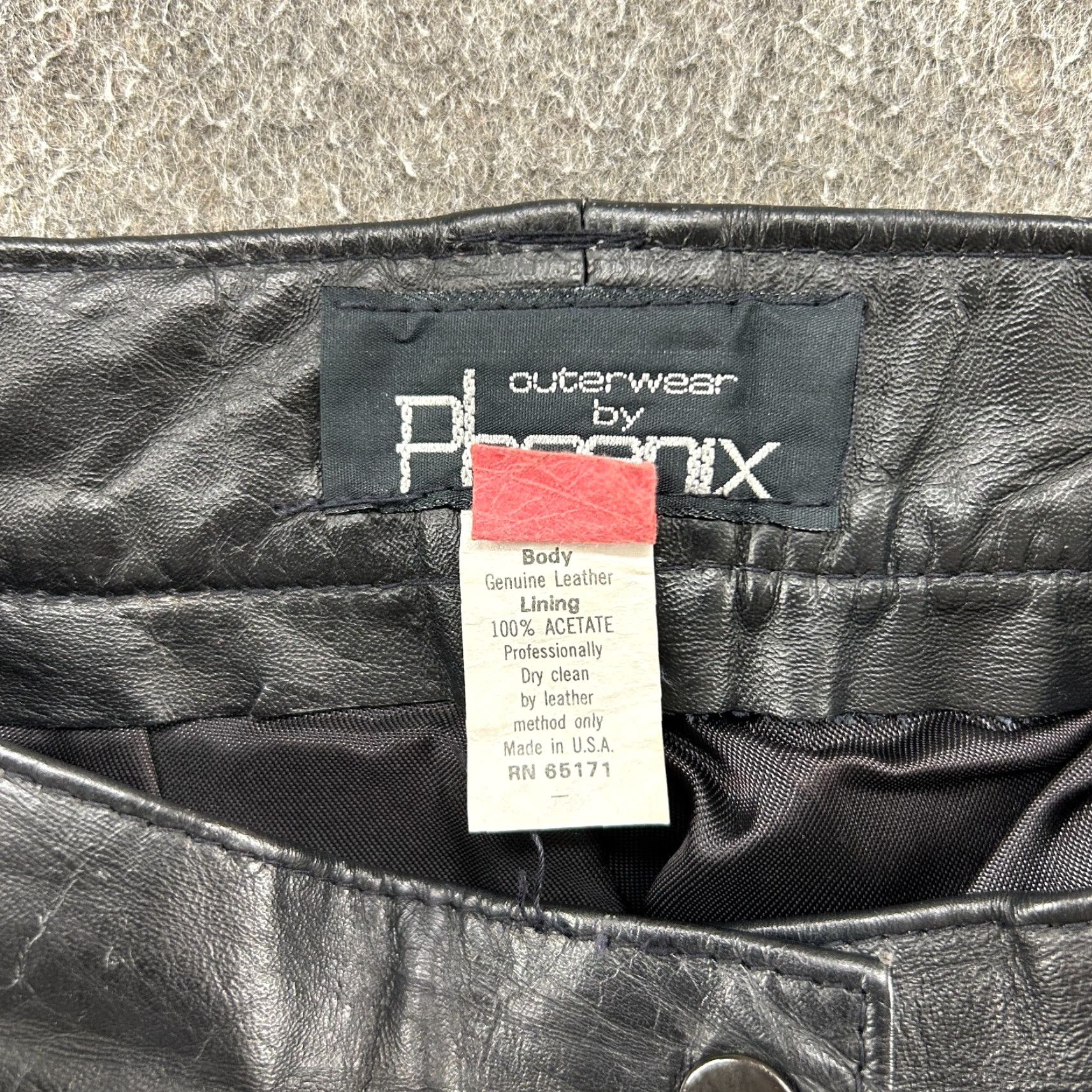 Vintage VINTAGE Phoenix Pants Men 8 Blue Leather Geniune 90s Straight 5-Pocket Chino Winter Spring Summer Fall Adaptable Comfortable Pants Size 30" / US 8 / IT 44 - 4 Thumbnail