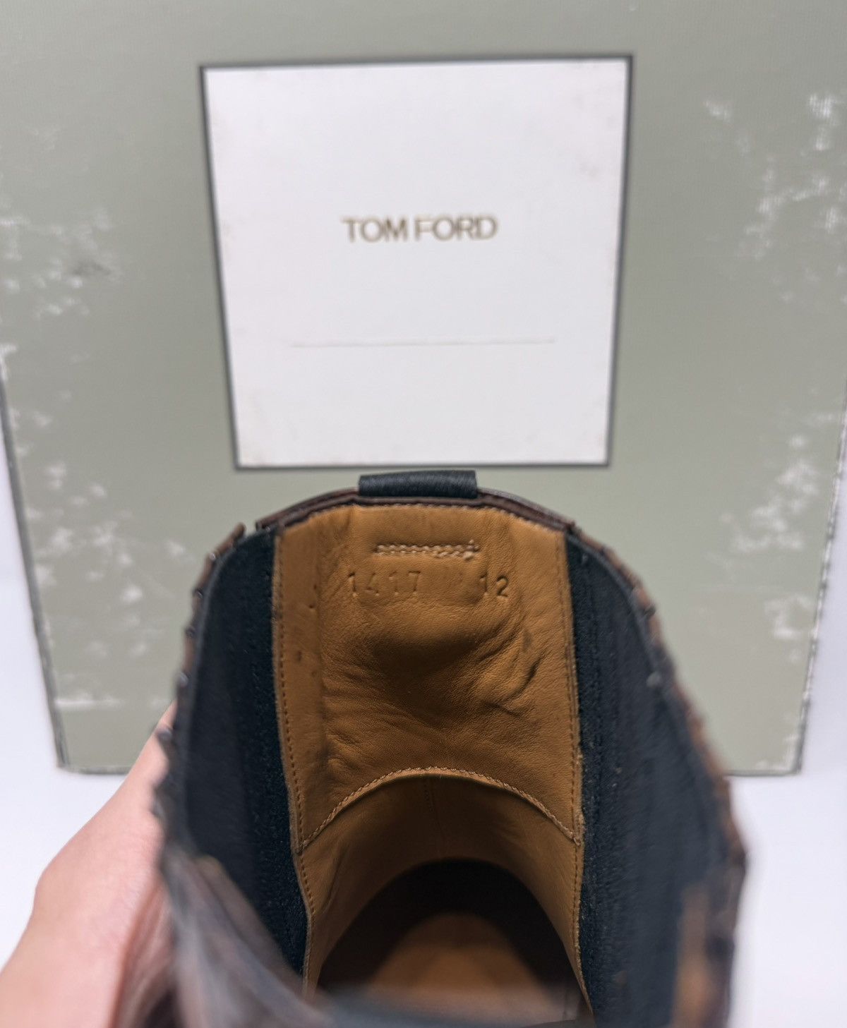 Tom Ford Tom Ford Kurt Alligator Printed Leather Boots Size US 12 / EU 45 - 7 Thumbnail