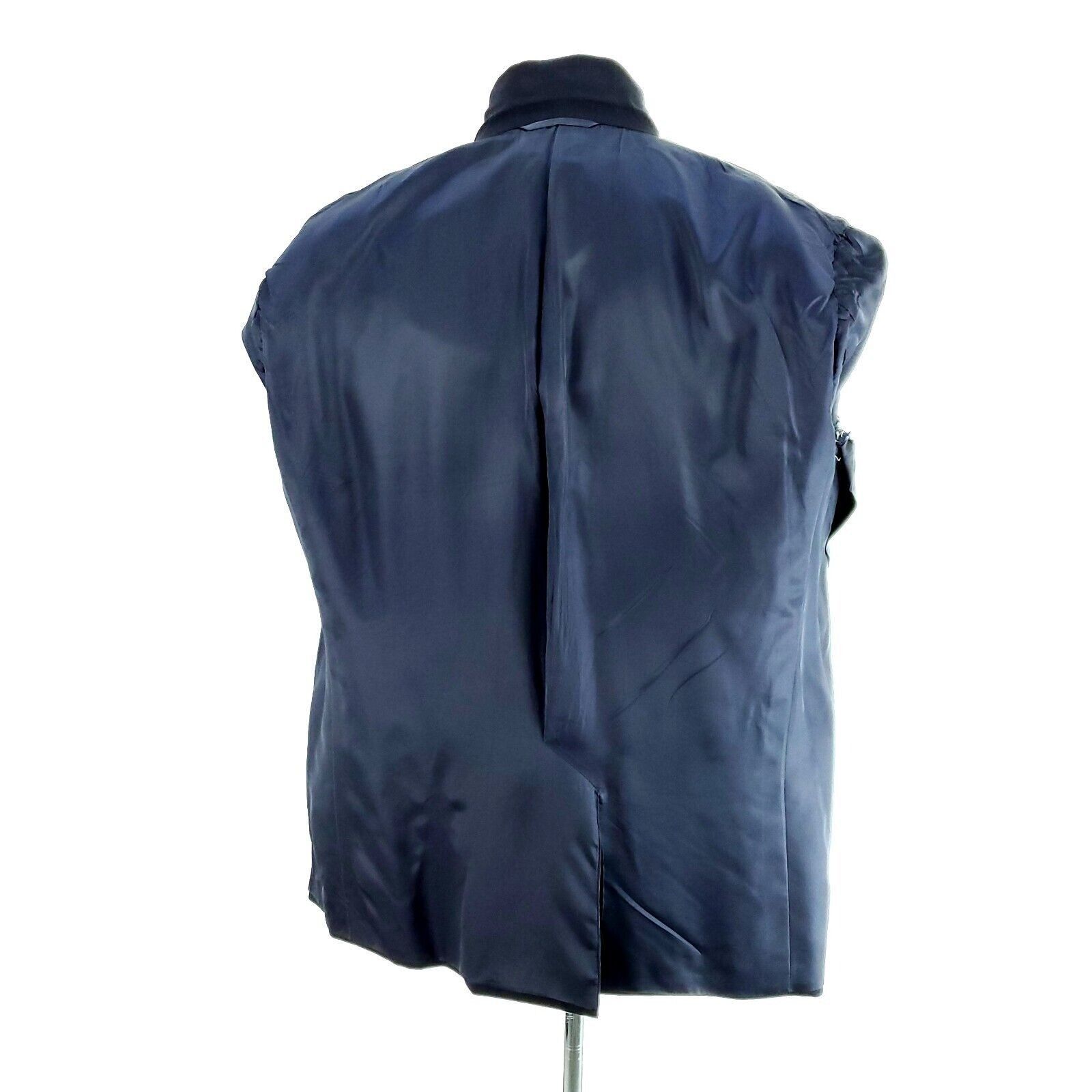 Hickey Freeman Hickey Freeman Boardroom Wool 2 Button Suit Jacket 42R Blue Size 42R - 12 Thumbnail