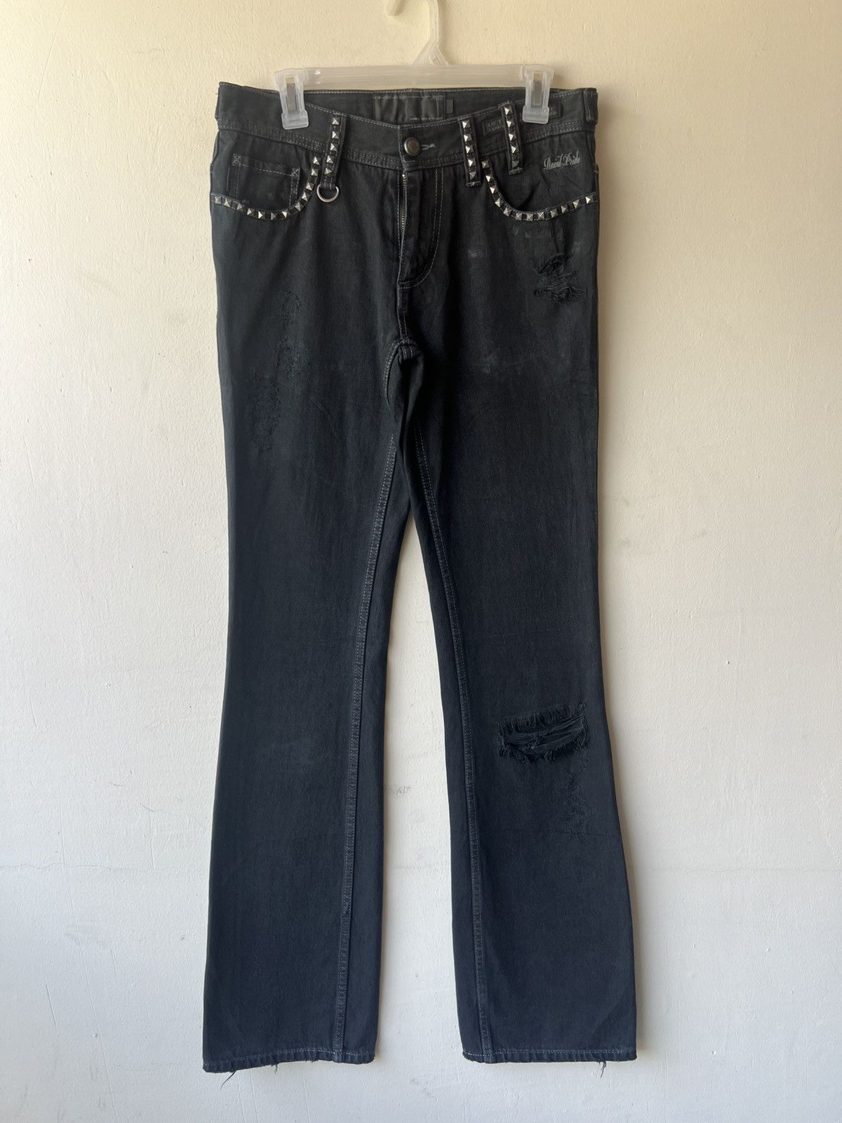 Shellac Of The Neige Style Japan Ripped Distress Denim Bootcut Jeans Size US 30 / EU 46 - 11 Thumbnail