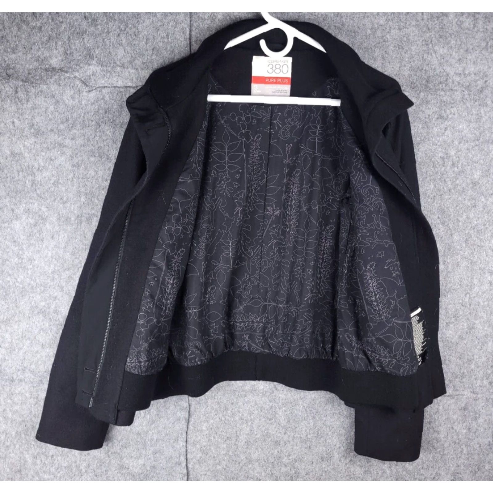 Icebreaker ICEBREAKER Jacket Women Size S Merino Wool Full Zip Black Size S / US 4 / IT 40 - 3 Thumbnail