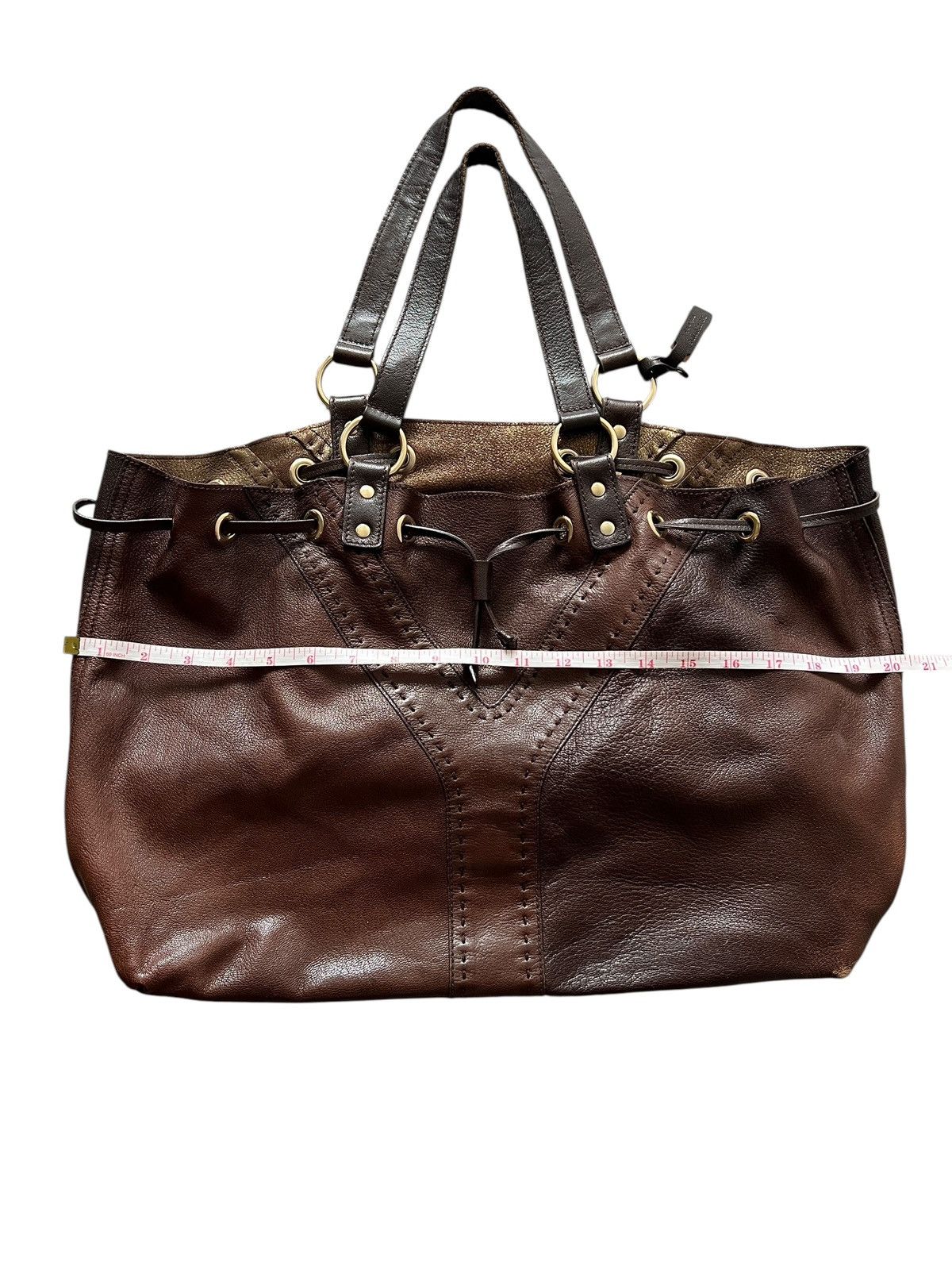 Yves Saint Laurent Yves Saint Laurent Leather Reversible Double Sac Y Tote Size ONE SIZE - 21 Thumbnail