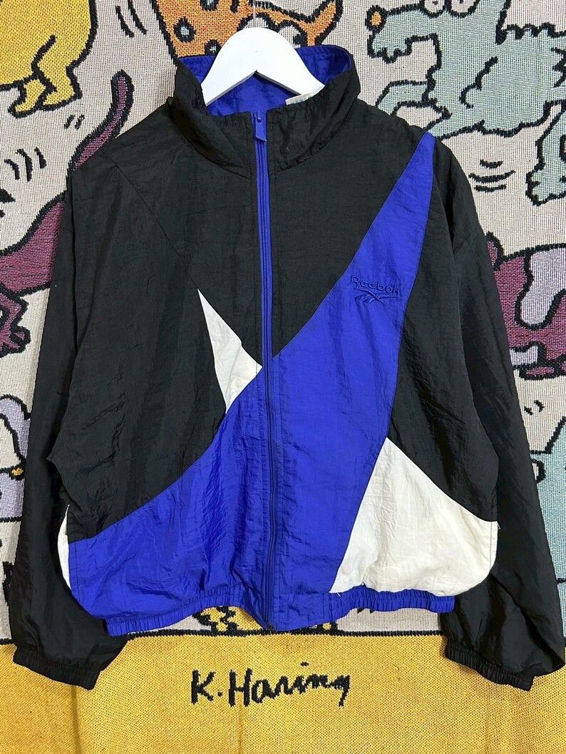 Reebok Vintage 90s Reebok Jacket size L Size US L / EU 52-54 / 3 - 1 Thumbnail