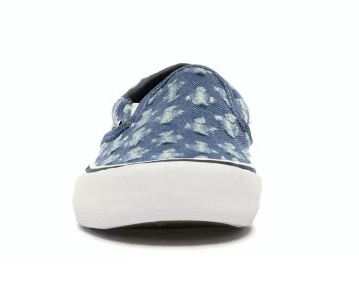 Supreme × Vans Supreme/ Vans Slip On Hole Punch Denim Blue Sz: 9 Size US 9 / EU 42 - 4 Thumbnail