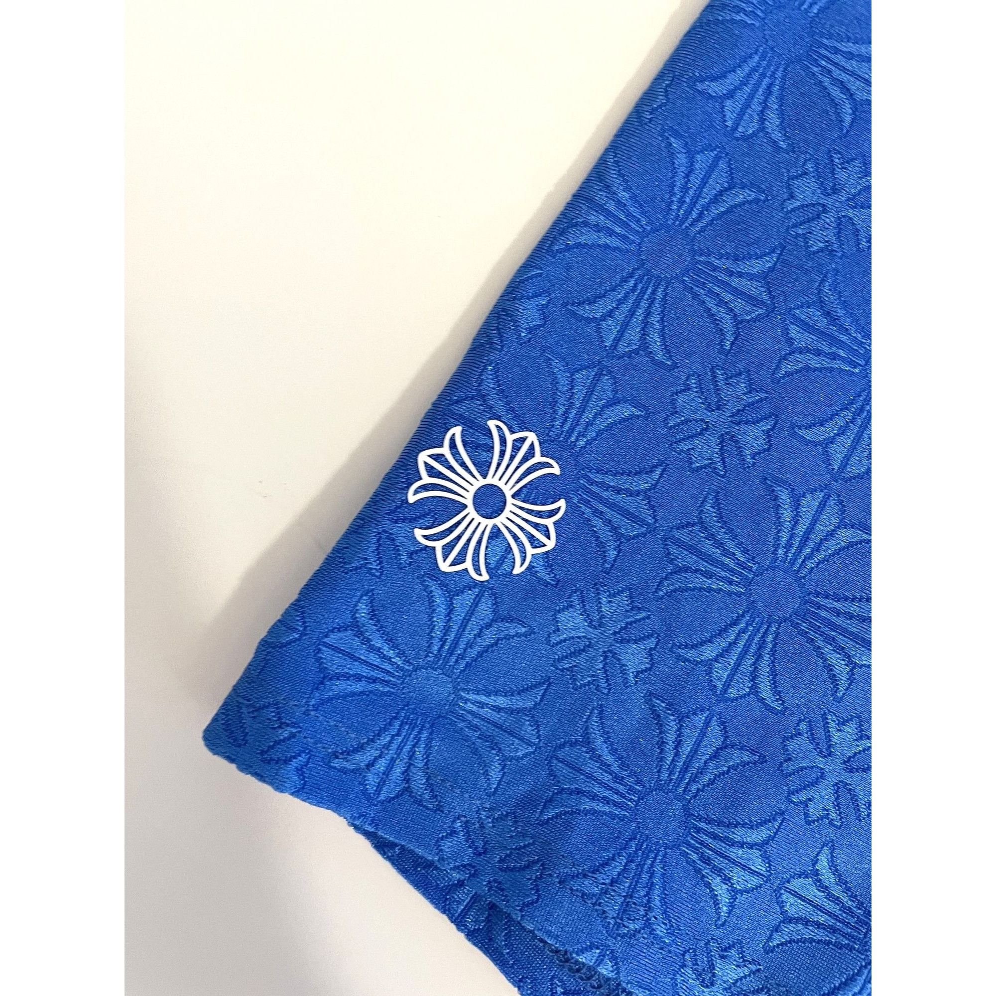 Chrome Hearts Chrome Hearts Blue Embossed Cross Pattern Short Size US 38 / EU 54 - 4 Thumbnail