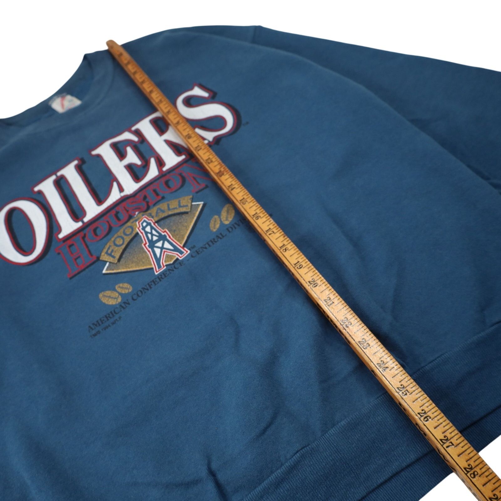 NFL × Vintage Vintage Houston Oilers Spellout Graphic Sweatshirt Size US XXL / EU 58 / 5 - 8 Thumbnail