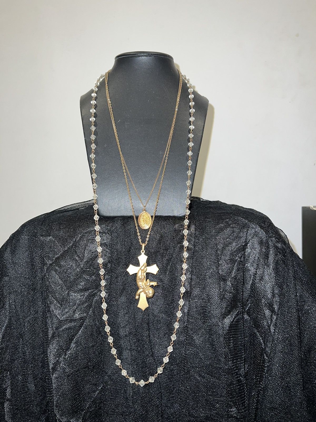 Japanese Brand Vintage Falling Angel Layered necklace 🧝🏻‍♀️ Size ONE SIZE - 7 Thumbnail