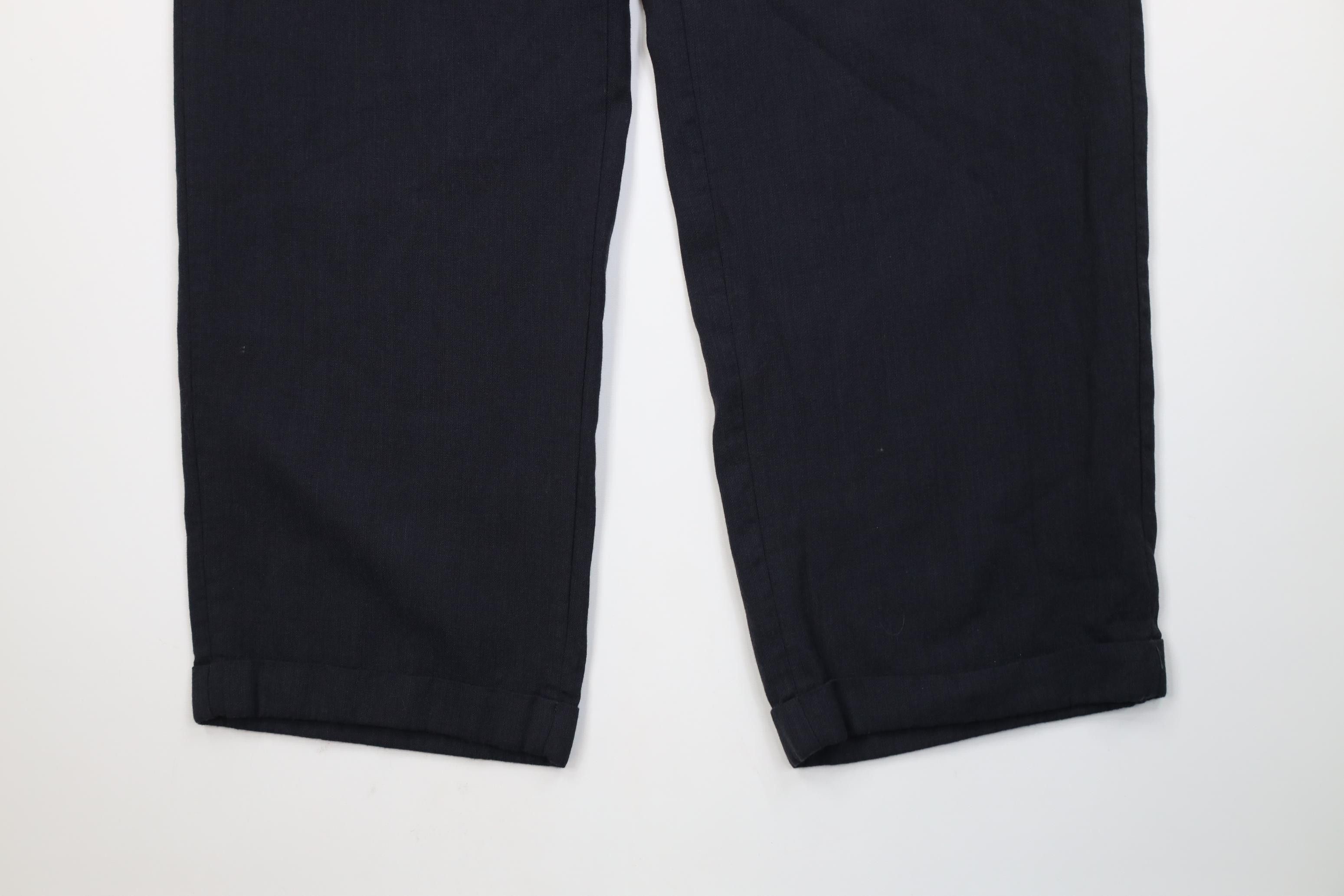 Vintage Vintage 90s Streetwear Gabardine Knit Wide Leg Chino Pants Size US 38 / EU 54 - 4 Thumbnail