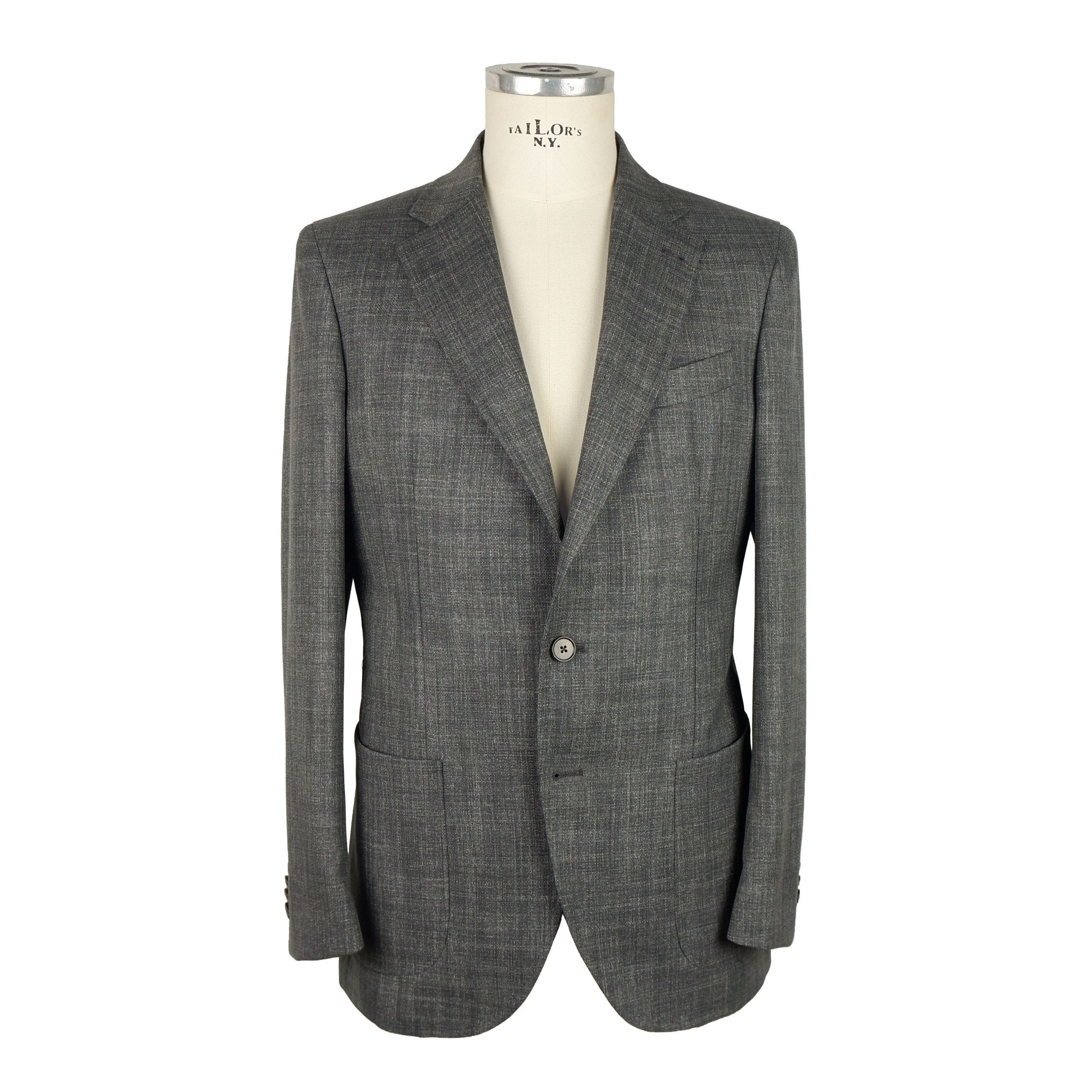 Designer Emilio Romanelli Gray Wool Vergine Blazer | Grailed