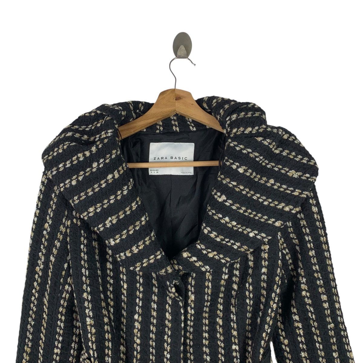 Zara ZARA Basic Casualwear Made In Spain Stripes Design Jacket Size S / US 4 / IT 40 - 4 Thumbnail