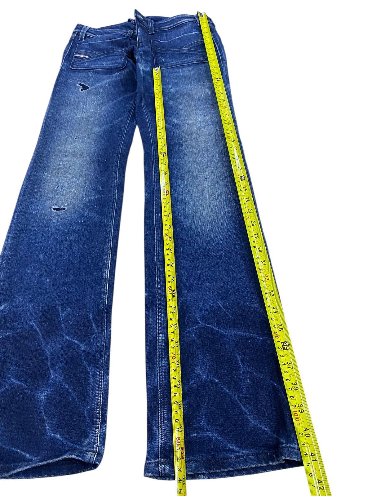 Diesel Diesel Bush Pants Dark Blue Wash Style Straight Cut Jeans Size US 29 - 7 Thumbnail