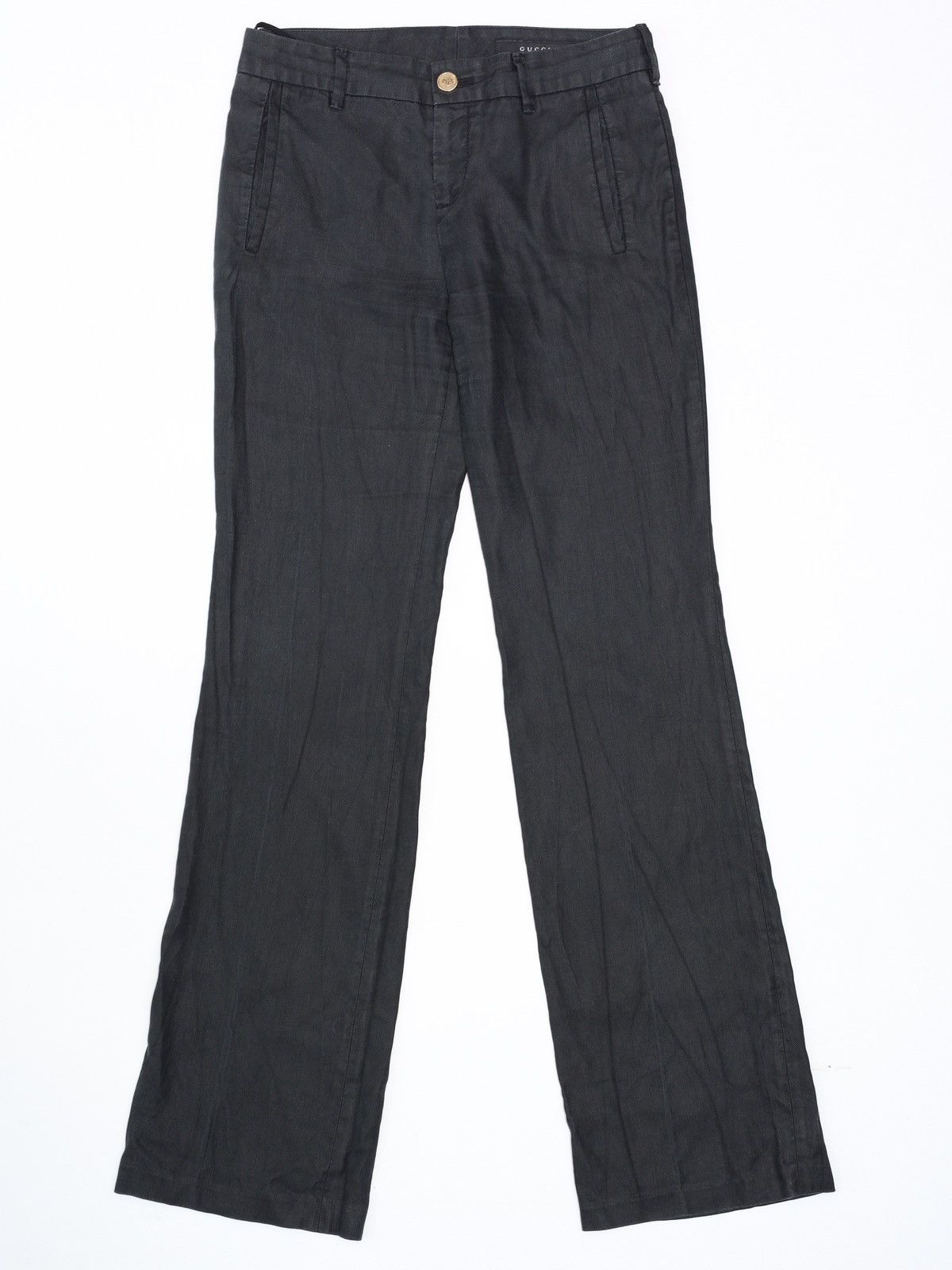 Gucci Gucci Hemp Silk Washed Black Pants Trousers Size 26" / US 2 / IT 38 - 2 Thumbnail