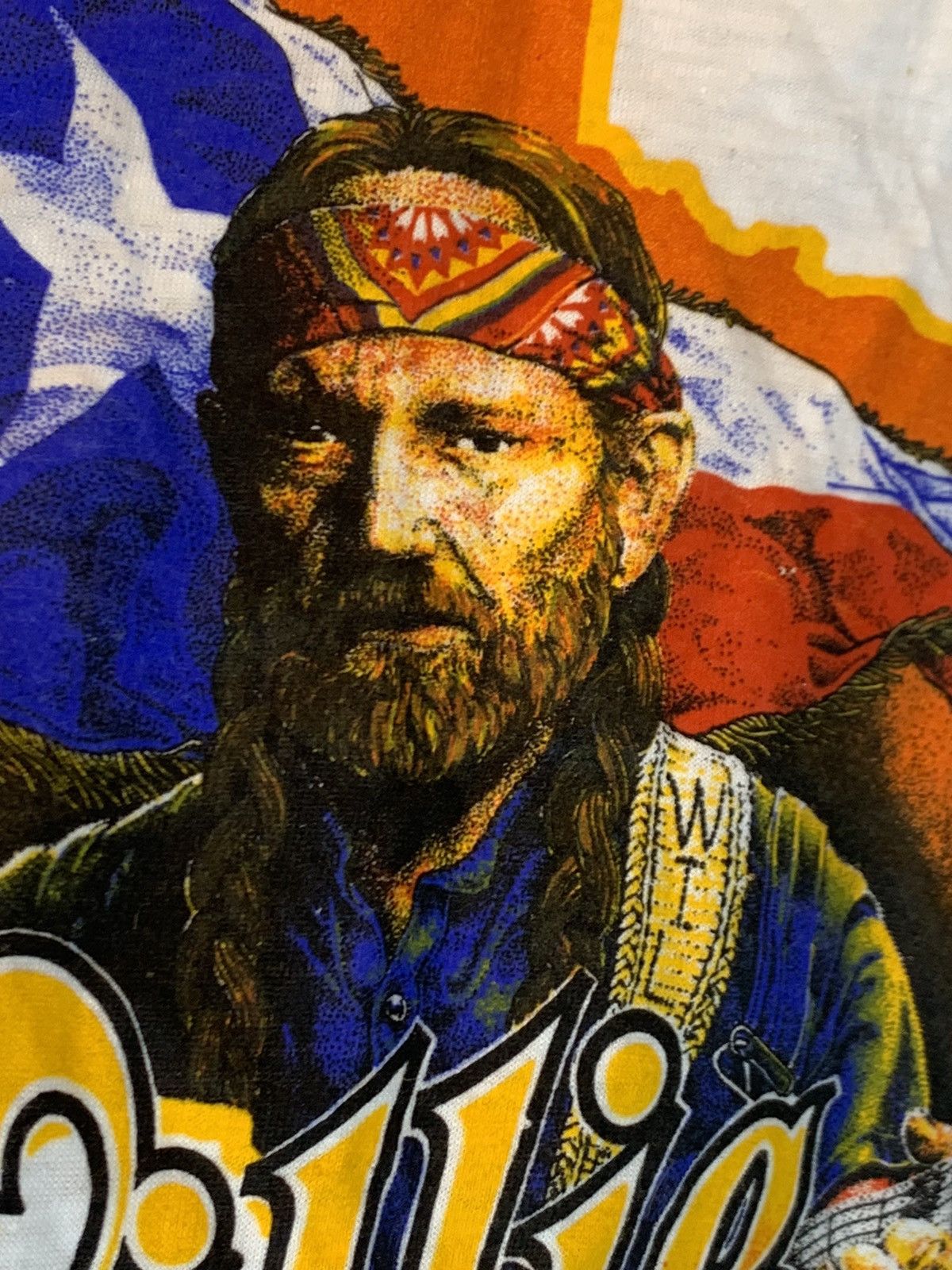 Band Tees × Vintage *RARE* Vintage 1984 Willie Nelson Single Stitch Raglan Shirt Size US M / EU 48-50 / 2 - 3 Thumbnail