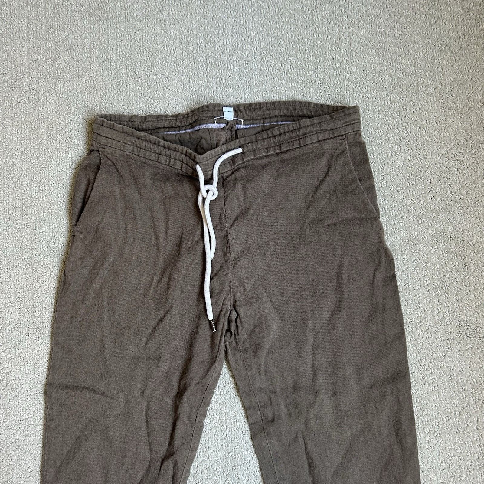 James Perse James Perse Womens Lounge Sweatpants Brown Athleisure Drawst Size 26" / US 2 / IT 38 - 2 Thumbnail