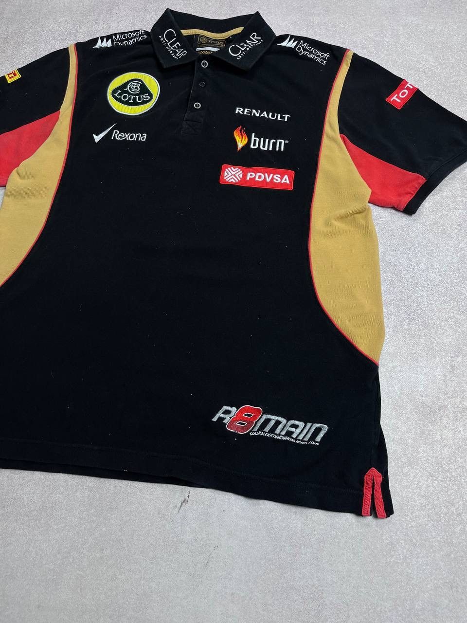 Vintage Vintage Lotus F-1 Team Racing Polo Shirt Y2K XL Size US L / EU 52-54 / 3 - 3 Thumbnail