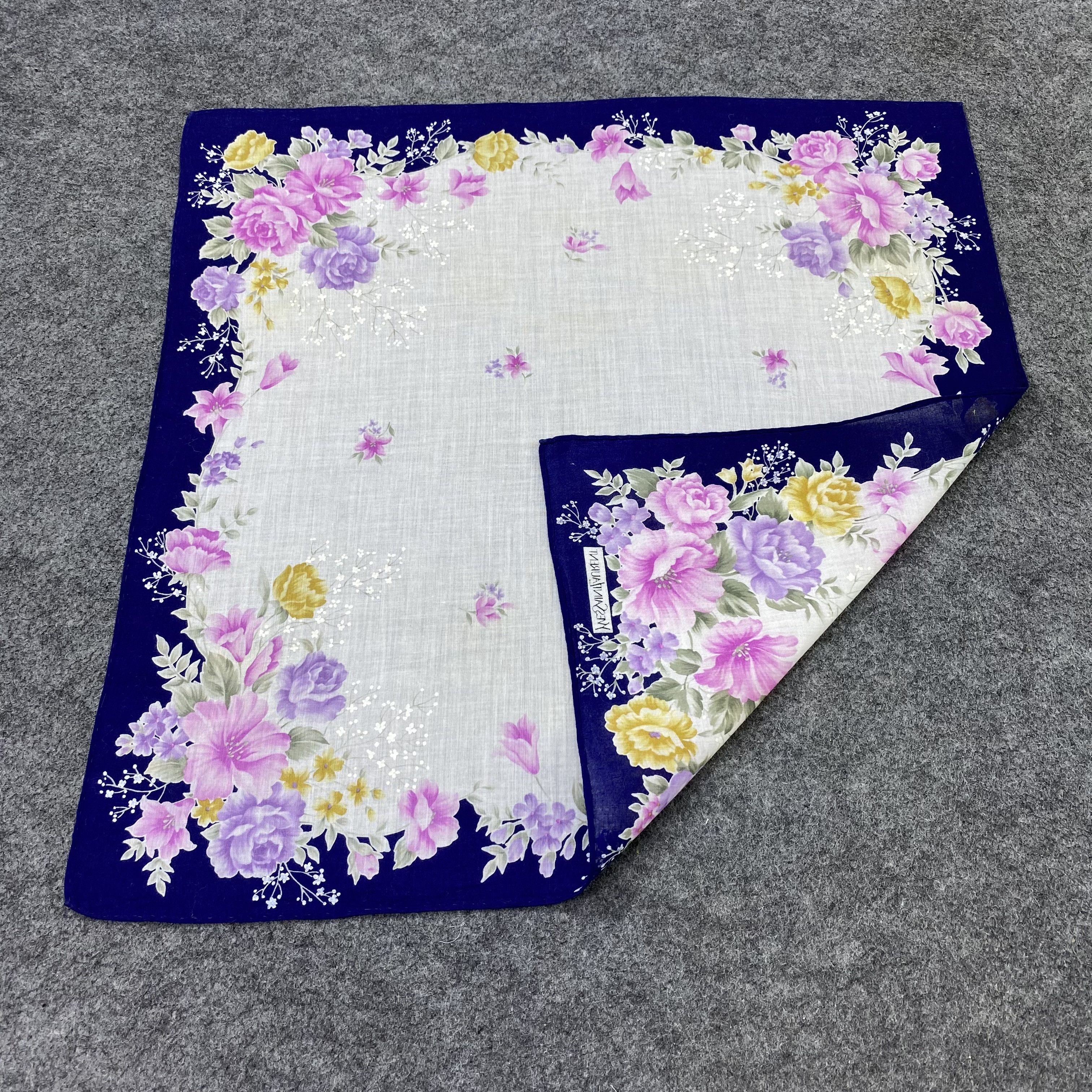Yves Saint Laurent Yves Saint Laurent Handkerchief Neckerchief Bandana-B2030 Size ONE SIZE - 5 Thumbnail