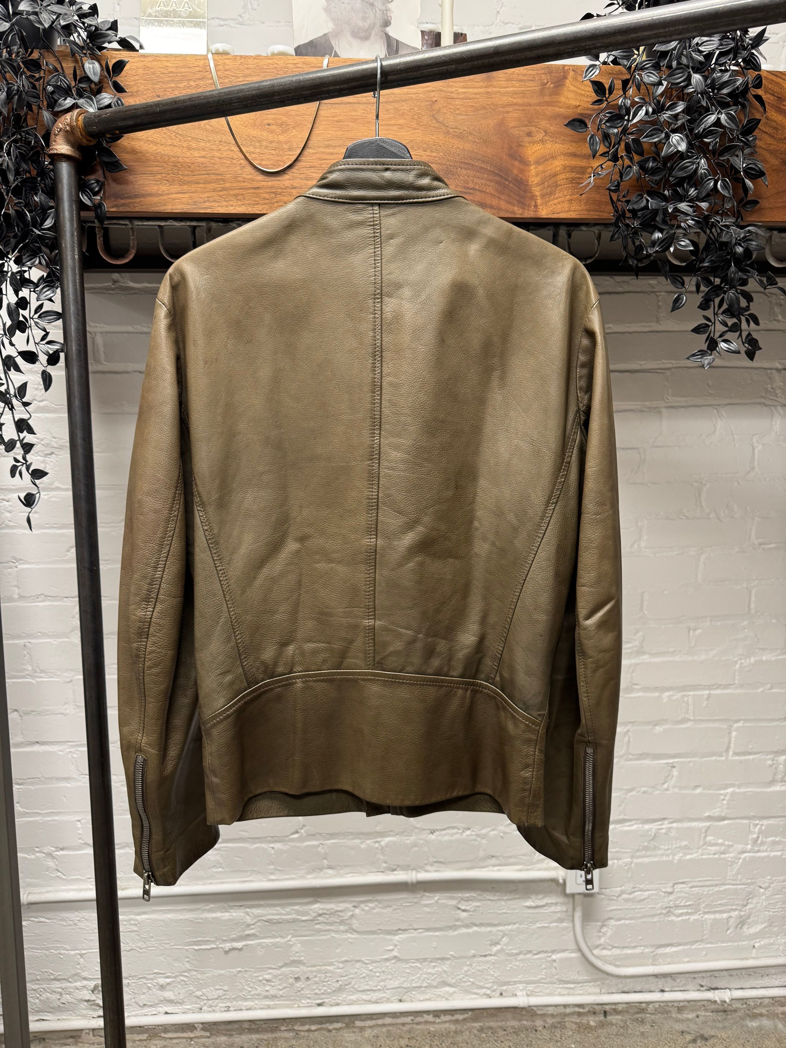 Maison Margiela Maison Margiela ‘5-Zip’ Brown Calfskin Leather Jacket Size US S / EU 44-46 / 1 - 3 Thumbnail