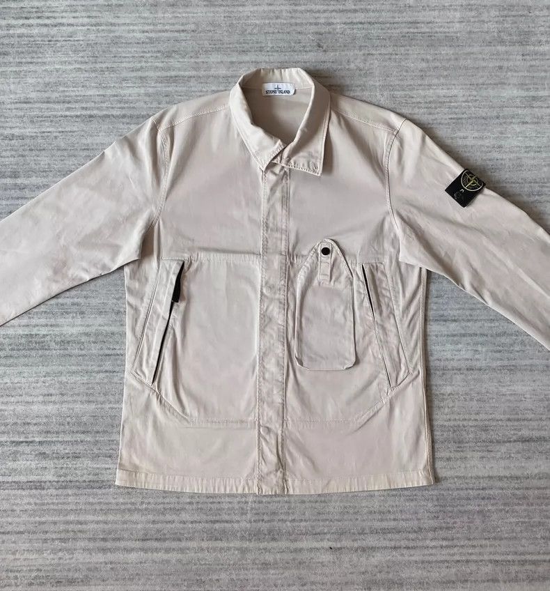 Stone Island Stone Island Beige Work Jacketzp -2506 Size US L / EU 52-54 / 3 - 2 Thumbnail