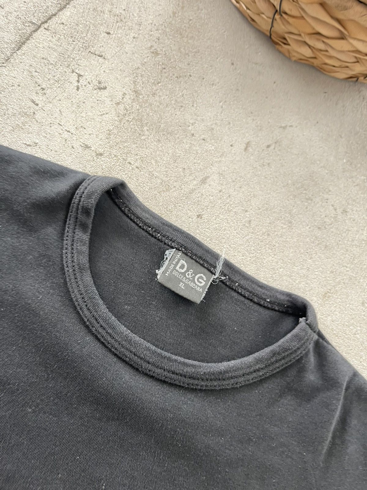 Dolce & Gabbana Vintage Dolce Gabbana style Slim Black Tshirt Big logo Y2K Size US L / EU 52-54 / 3 - 8 Thumbnail