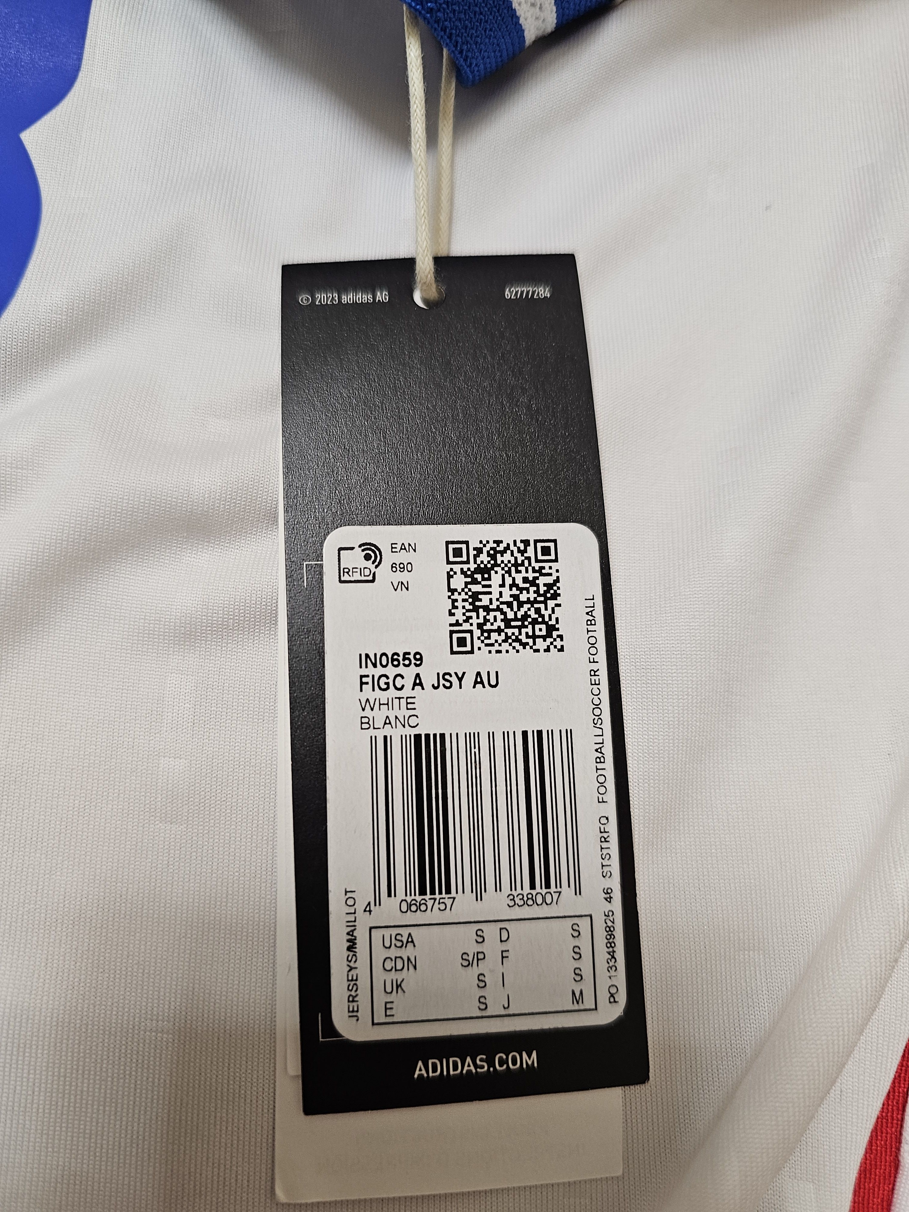 Adidas ITALY 2024 AWAY PLAYER VERSION FOOTBALL ITALIA SOCCER JERSEY Size US S / EU 44-46 / 1 - 8 Thumbnail