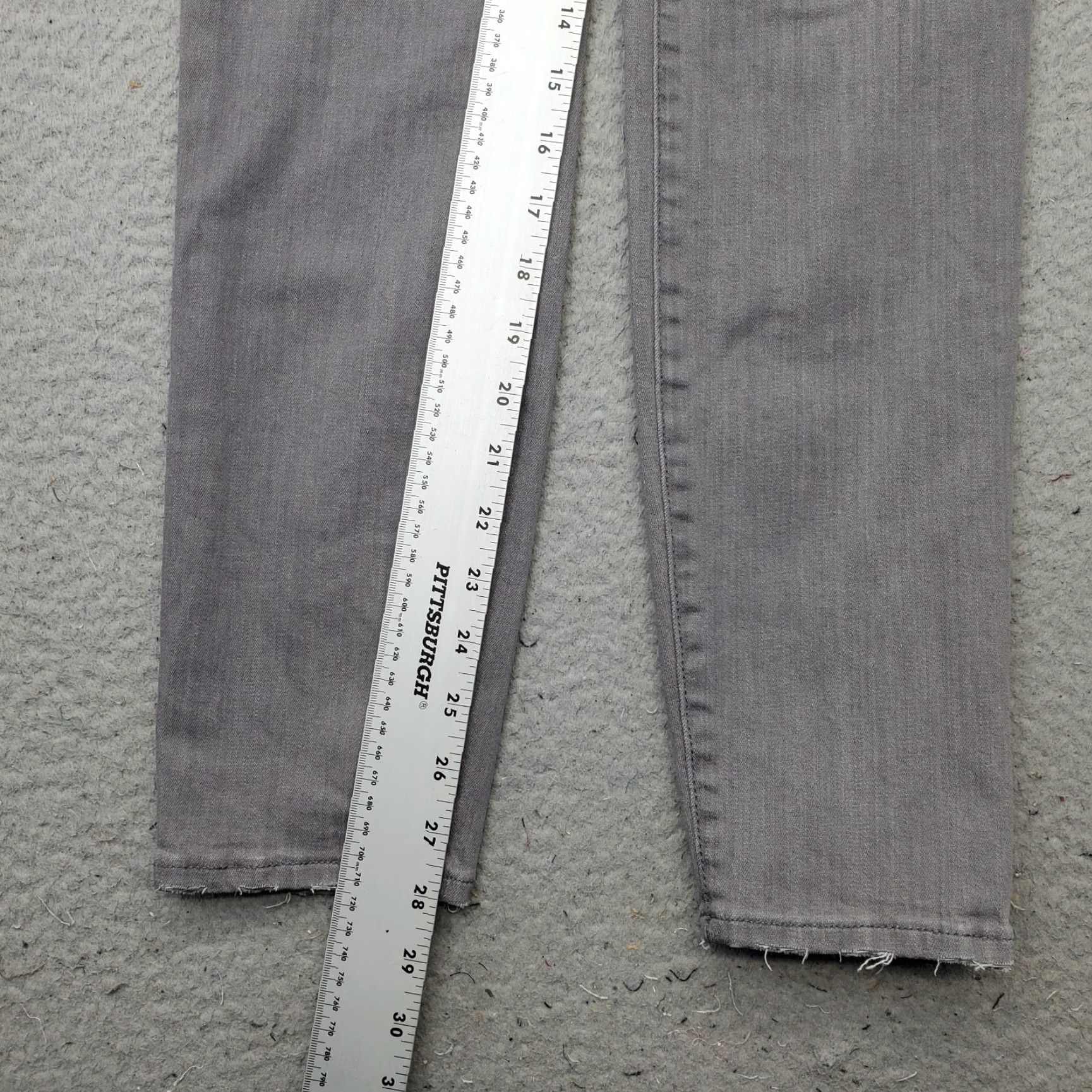 J.Crew J.CREW Lookout Skinny Jeans Womens 29 Gray Denim Stretch Flat Front High-Rise Jeans Womens 29 Gray Denim Stretch Size 29" - 4 Thumbnail