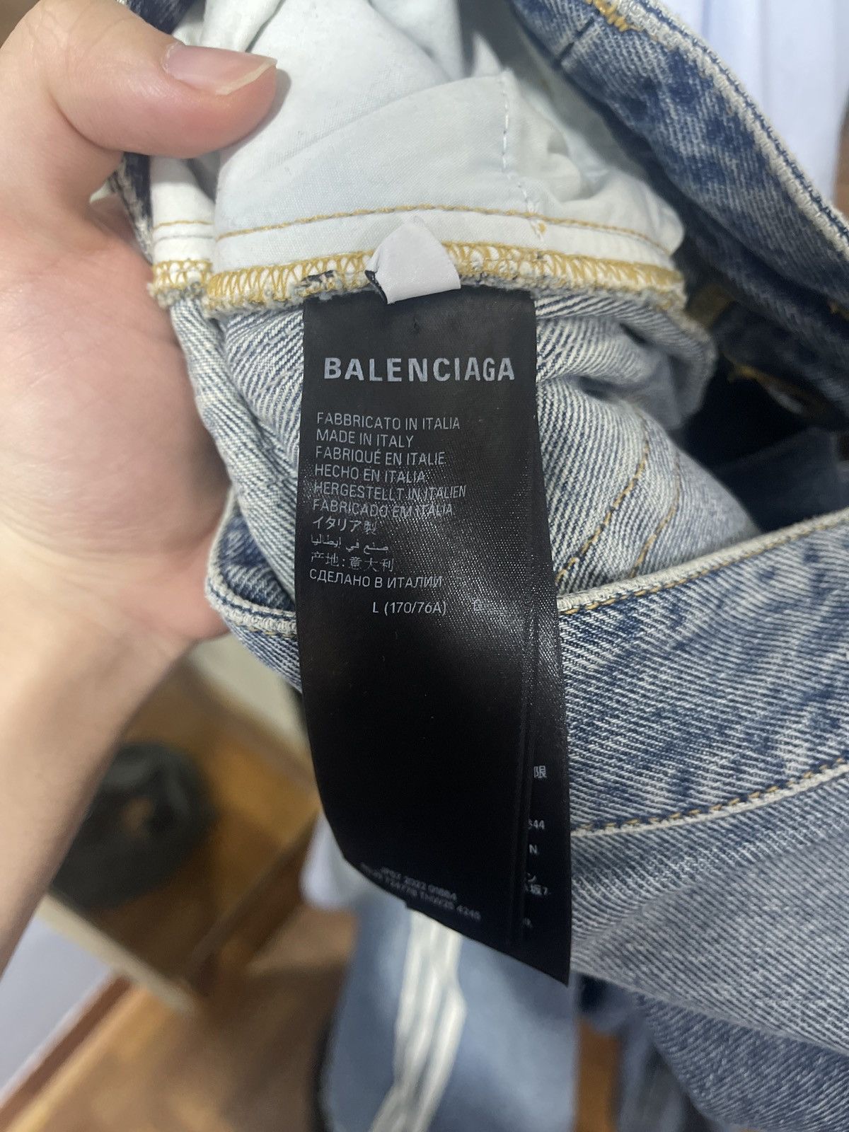 Adidas × Balenciaga Balenciaga x Adidas Oversized Jeans Size US 35 - 7 Thumbnail