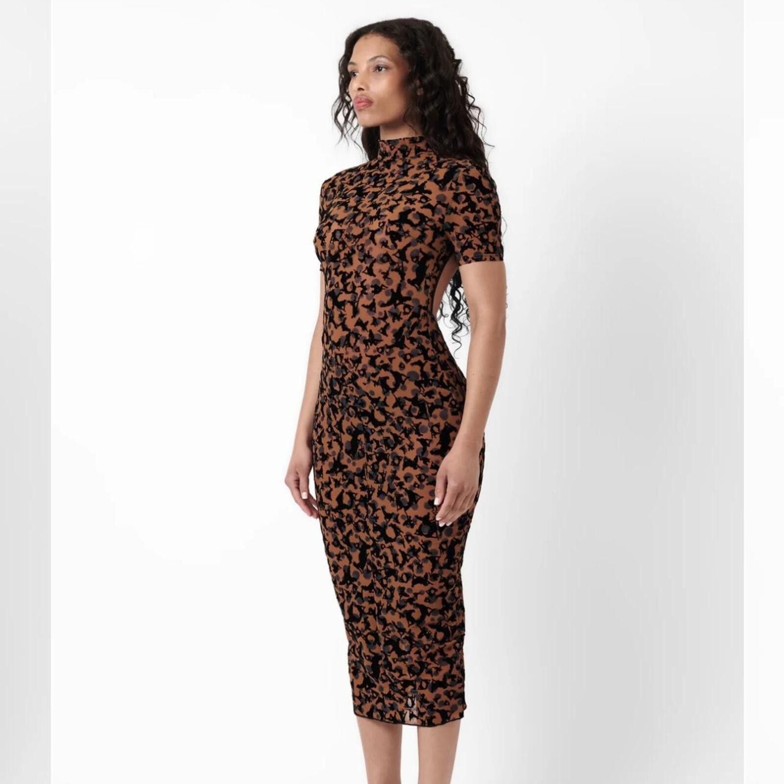 Other Poster Girl - KNOCKOUT DRESS CHESTNUT LEOPARD PRINT Size M / US 6-8 / IT 42-44 - 3 Thumbnail