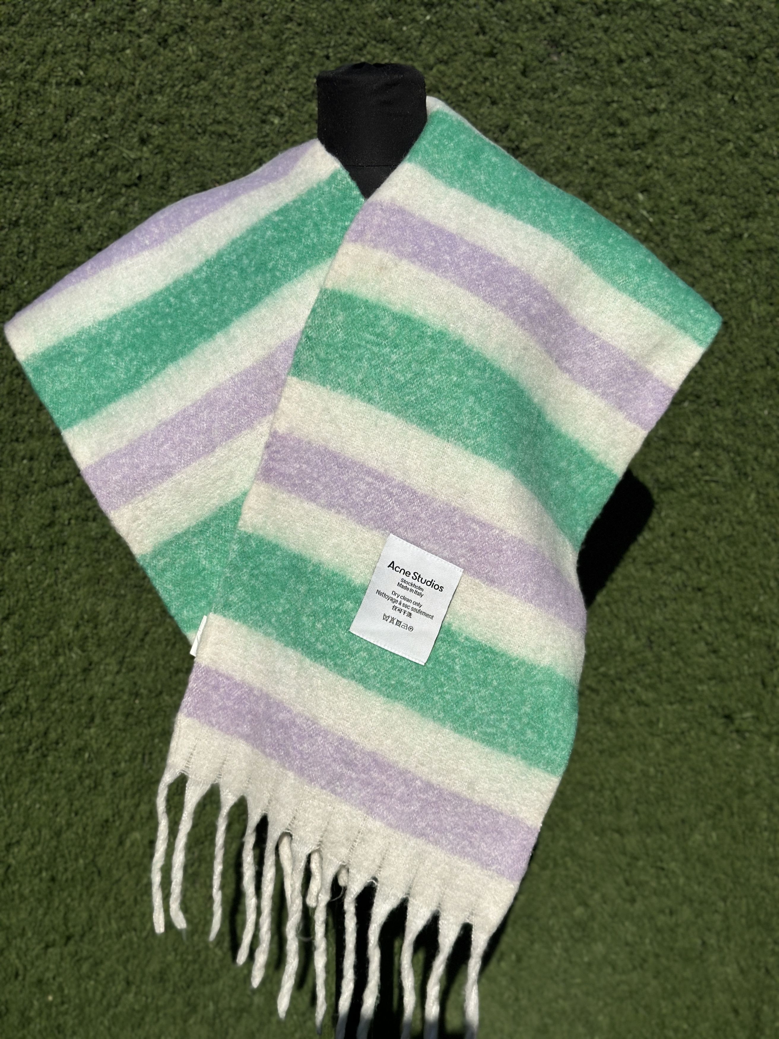 Acne Studios Acne Studios Stockholm Striped Scarf Made Italy 250 x 35 cm Size ONE SIZE - 1 Thumbnail