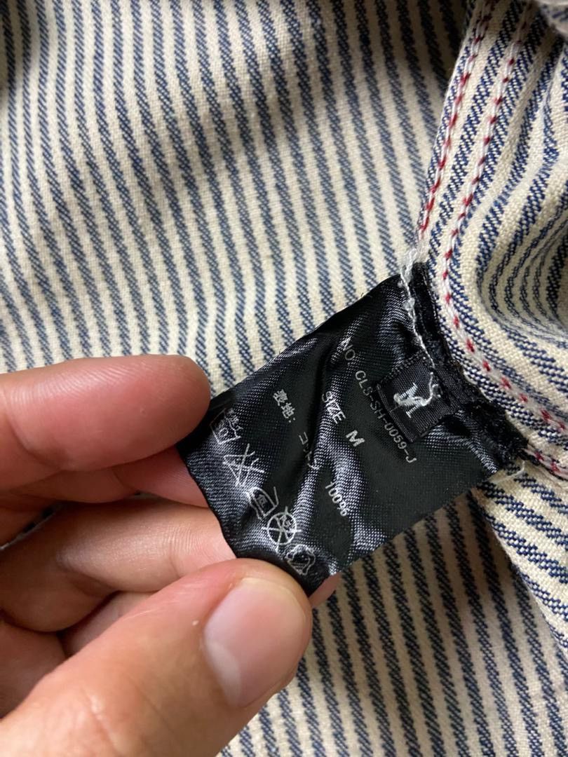 JACKROSE JACKROSE Collars Brand Stripe Workwear Shirt (187) Size US M / EU 48-50 / 2 - 4 Thumbnail