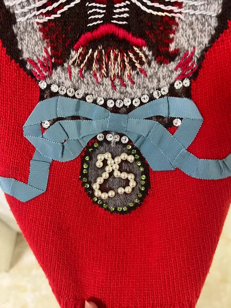 Gucci Gucci Heavy industry embroidered sweater 2501-Nextarrow Size US S / EU 44-46 / 1 - 2 Thumbnail