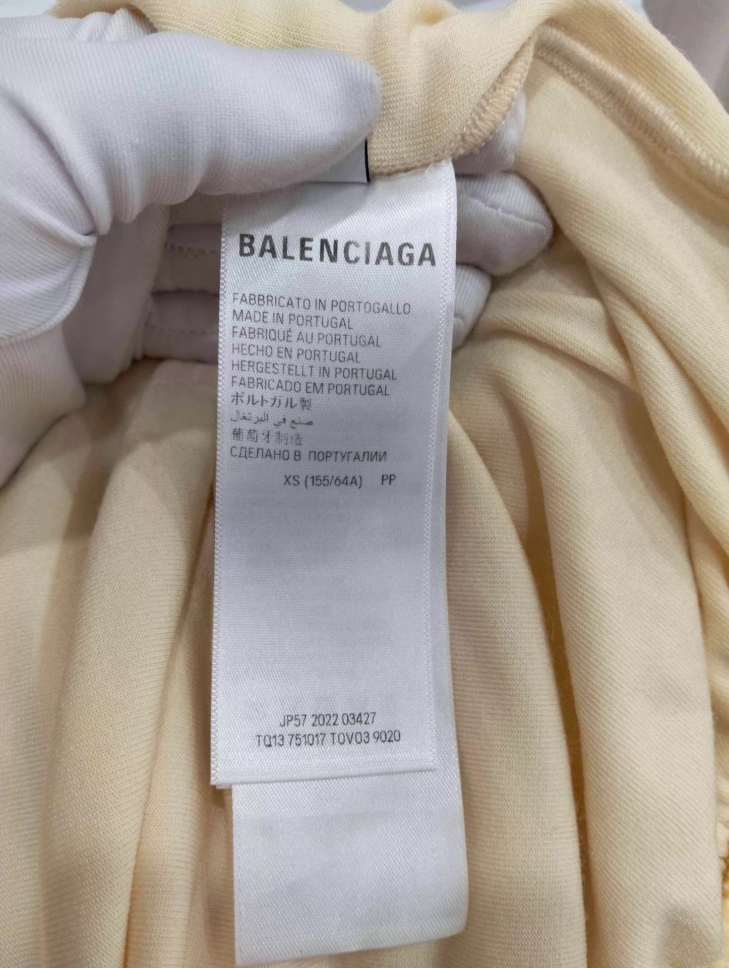 Balenciaga Balenciaga Women's Yellow Velvet Wide-Leg Pants XS Size 25" / US 0 / IT 36 - 4 Thumbnail
